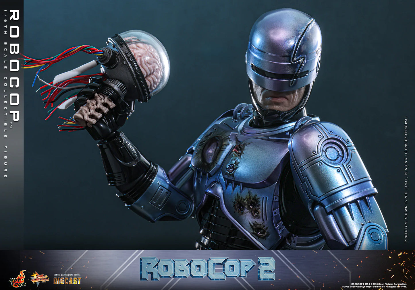 RoboCop Hot Toys Peter Weller RoboCop 2 MMS827D74 Licensed Action Figure
