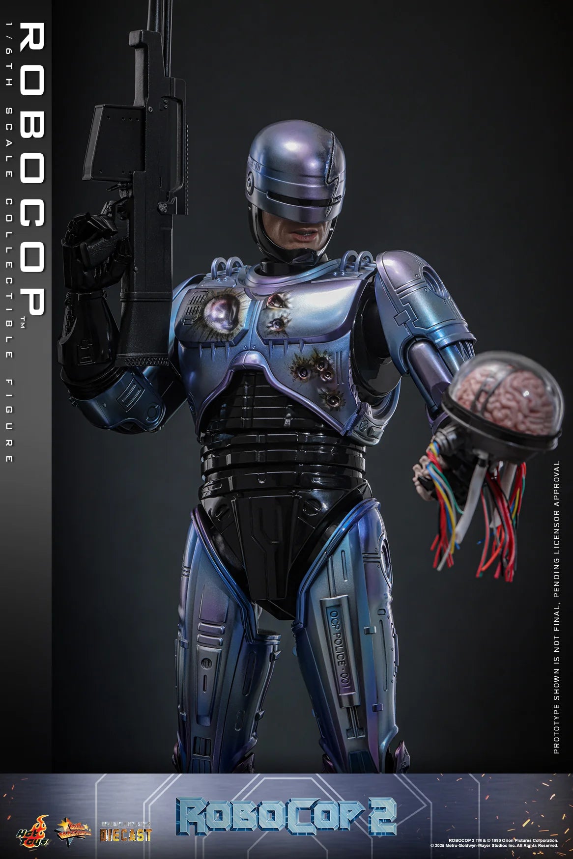 RoboCop Hot Toys Peter Weller RoboCop 2 MMS827D74 Licensed Action Figure
