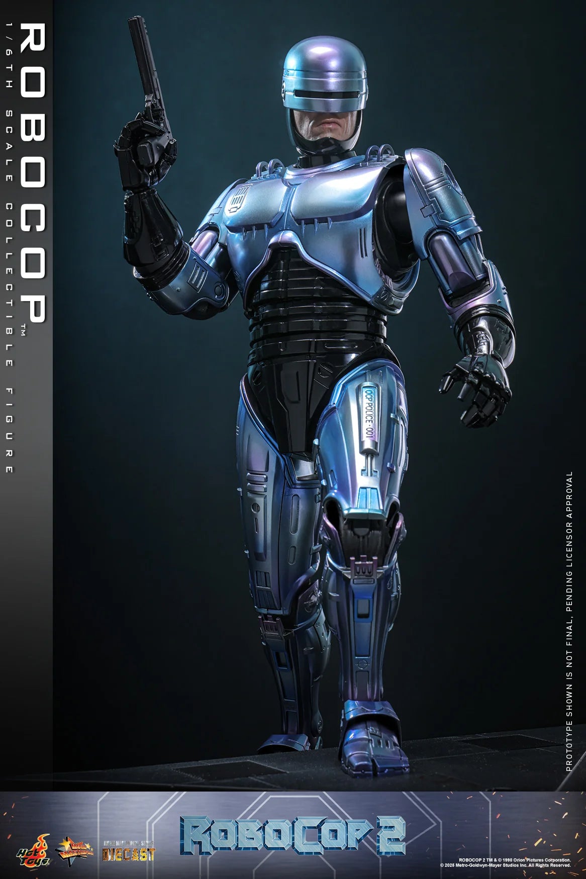 RoboCop Hot Toys Peter Weller RoboCop 2 MMS827D74 Licensed Action Figure