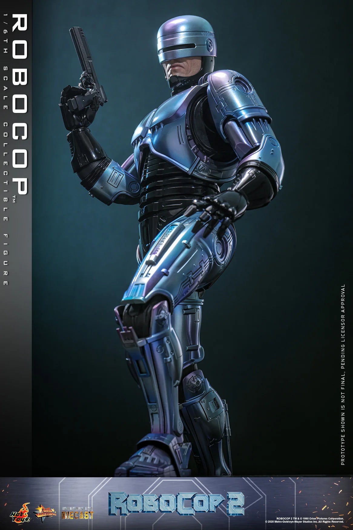 RoboCop Hot Toys Peter Weller RoboCop 2 MMS827D74 Licensed Action Figure