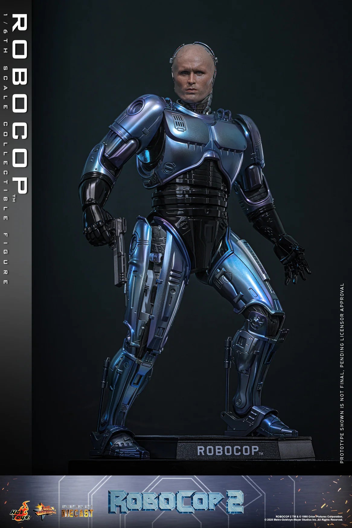 RoboCop Hot Toys Peter Weller RoboCop 2 MMS827D74 Licensed Action Figure