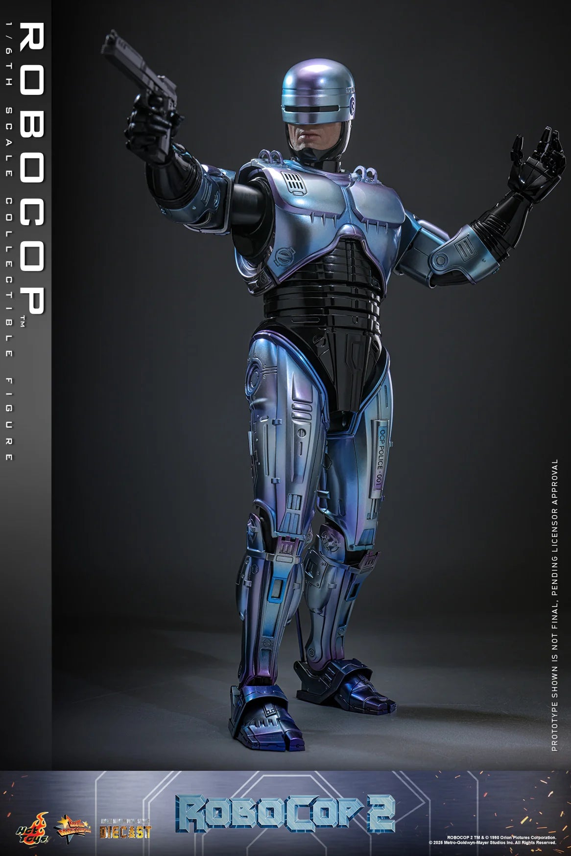 RoboCop Hot Toys Peter Weller RoboCop 2 MMS827D74 Licensed Action Figure