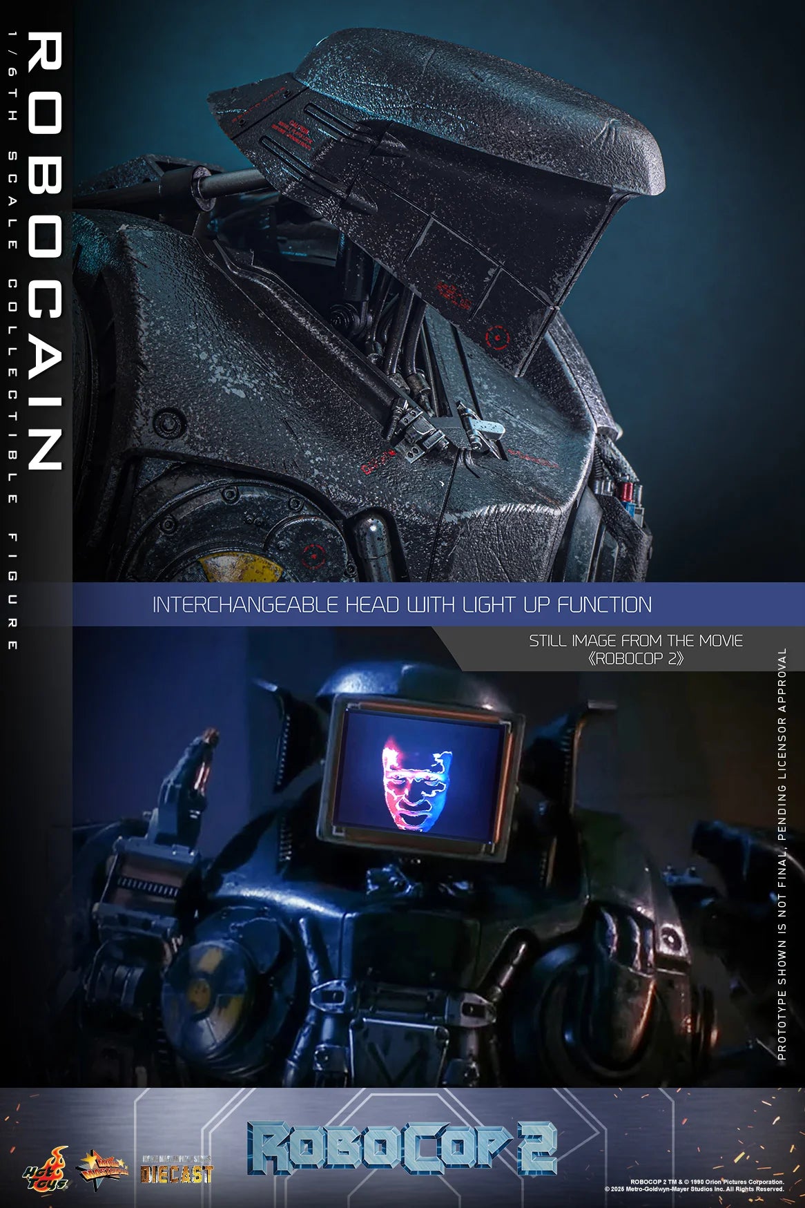 RoboCop Hot Toys RoboCain RoboCop 2 (Special Edition) MMS828D75B Licensed Action Figure