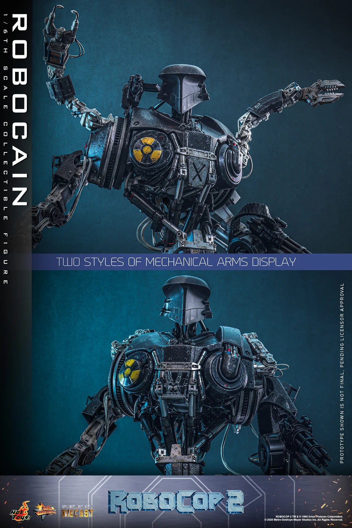 RoboCop Hot Toys RoboCain RoboCop 2 (Special Edition) MMS828D75B Licensed Action Figure