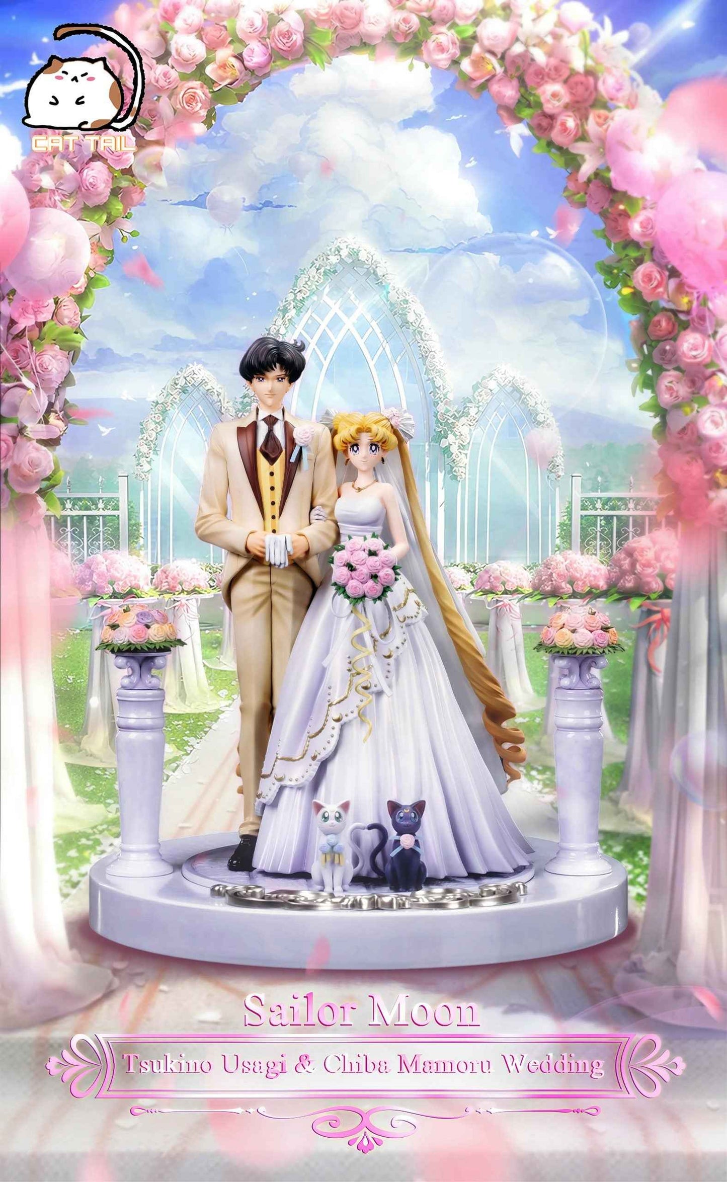 Sailor Moon CAT TAIL Studio Tsukino Usagi & Mamoru Chiba's Wedding