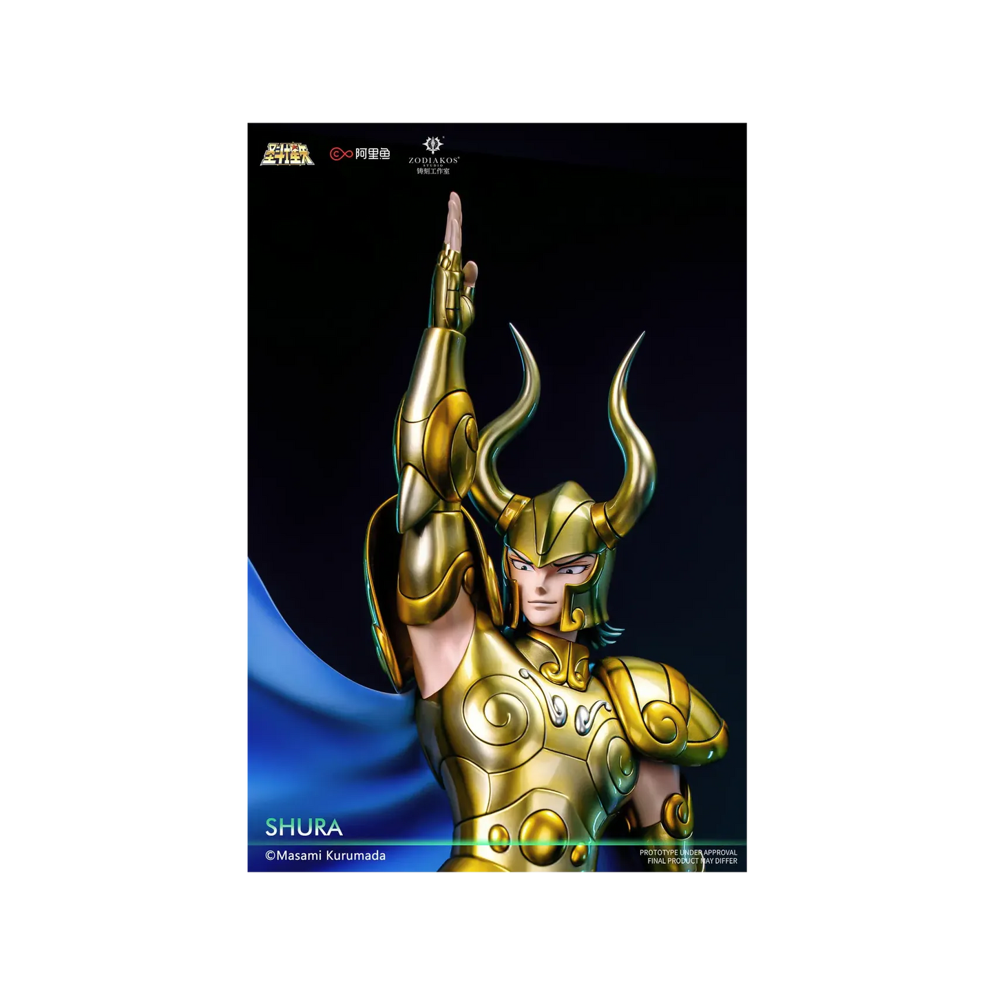 Saint Seiya Zodiakos Studio Shura Capricorn Licensed Resin Statue