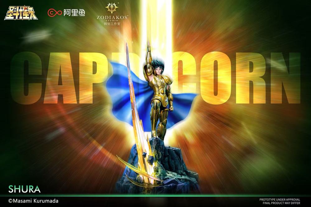 Saint Seiya Zodiakos Studio Shura Capricorn Licensed Resin Statue