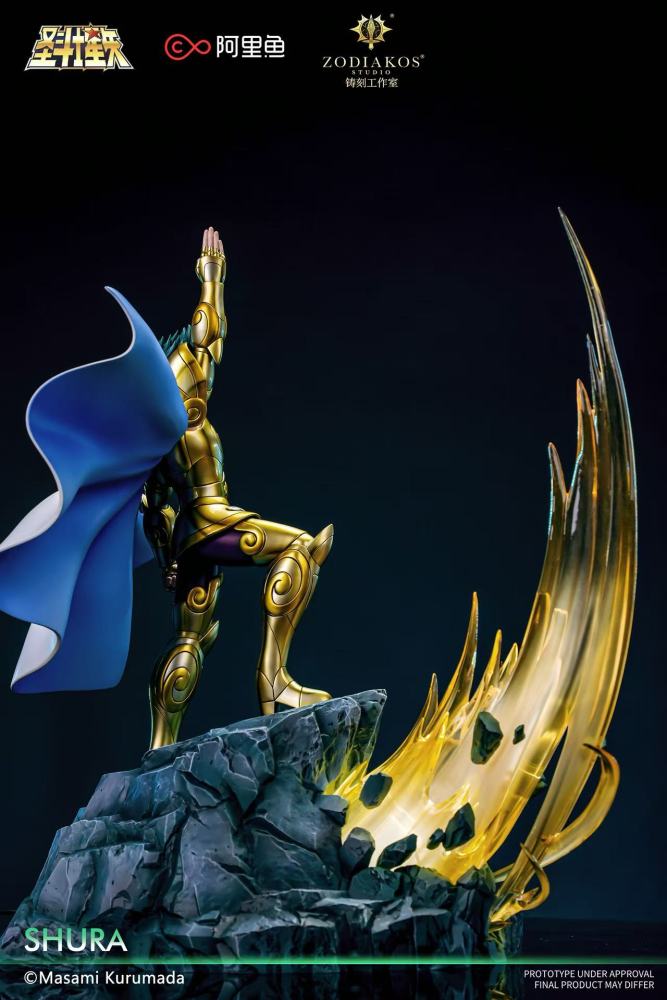 Saint Seiya Zodiakos Studio Shura Capricorn Licensed Resin Statue