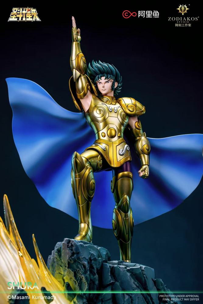 Saint Seiya Zodiakos Studio Shura Capricorn Licensed Resin Statue