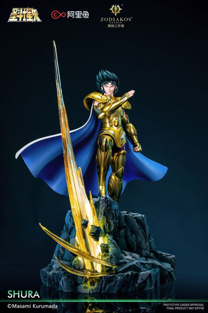 Saint Seiya Zodiakos Studio Shura Capricorn Licensed Resin Statue