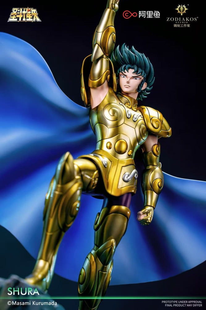 Saint Seiya Zodiakos Studio Shura Capricorn Licensed Resin Statue