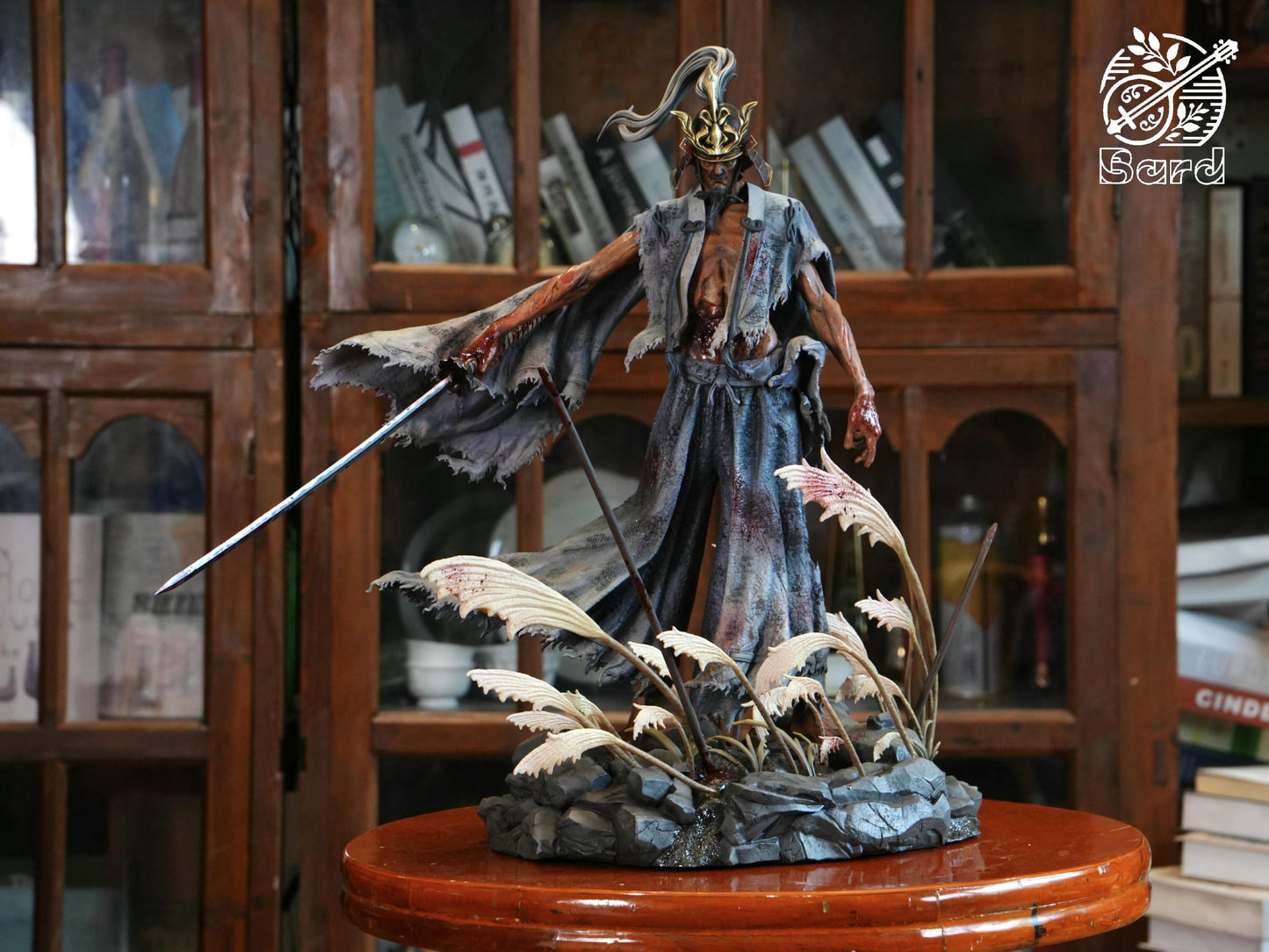 Sekiro Bard Studio Sword Saint Ashina Isshin Resin Statue
