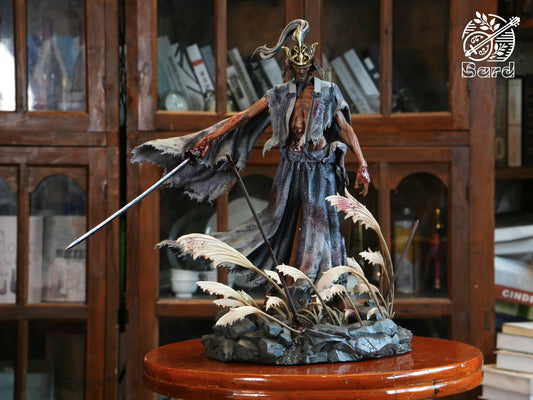 Sekiro Bard Studio Sword Saint Ashina Isshin Resin Statue