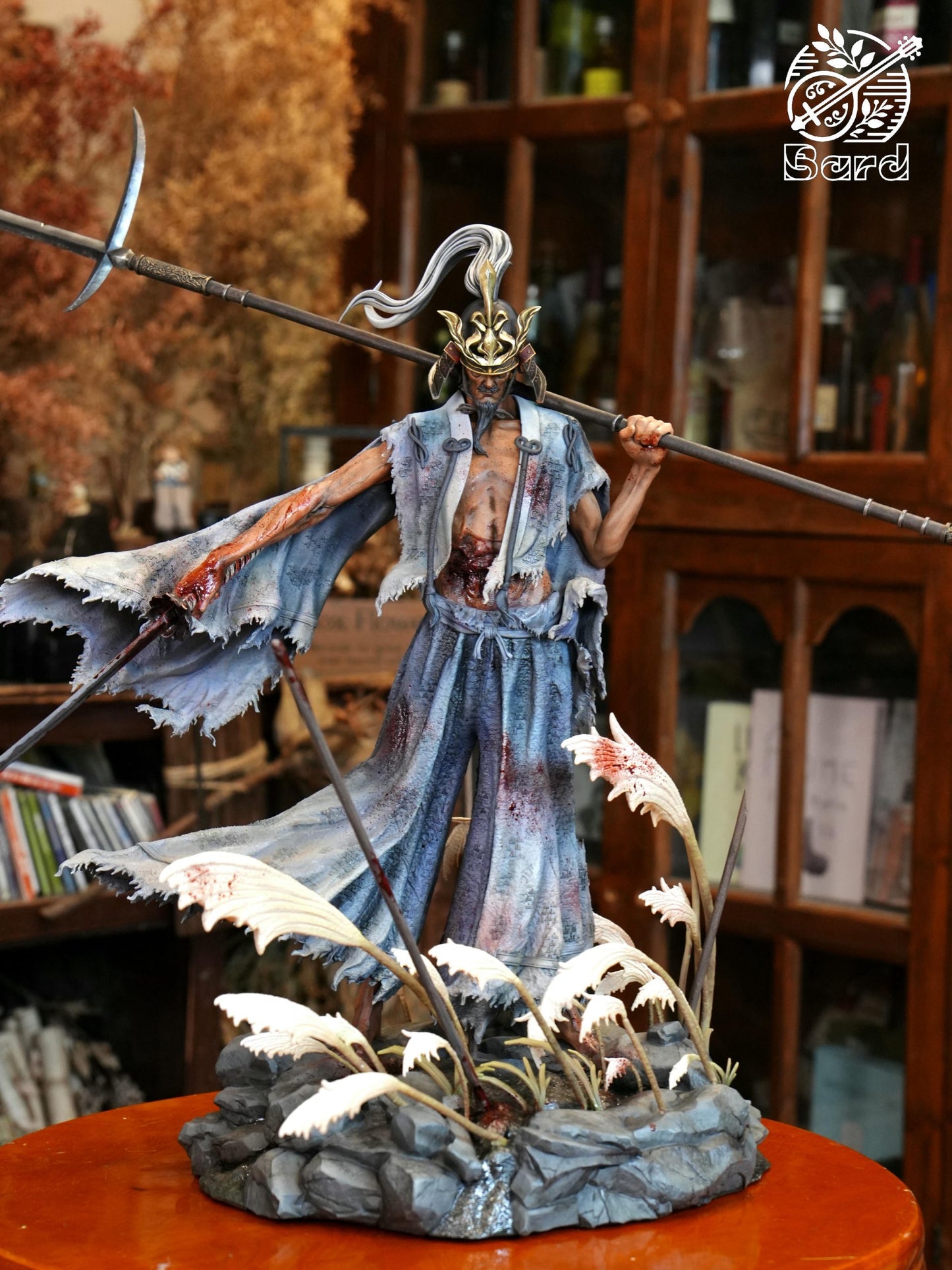 Sekiro Bard Studio Sword Saint Ashina Isshin Resin Statue