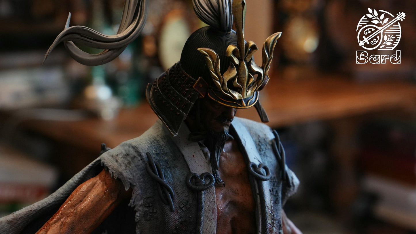 Sekiro Bard Studio Sword Saint Ashina Isshin Resin Statue