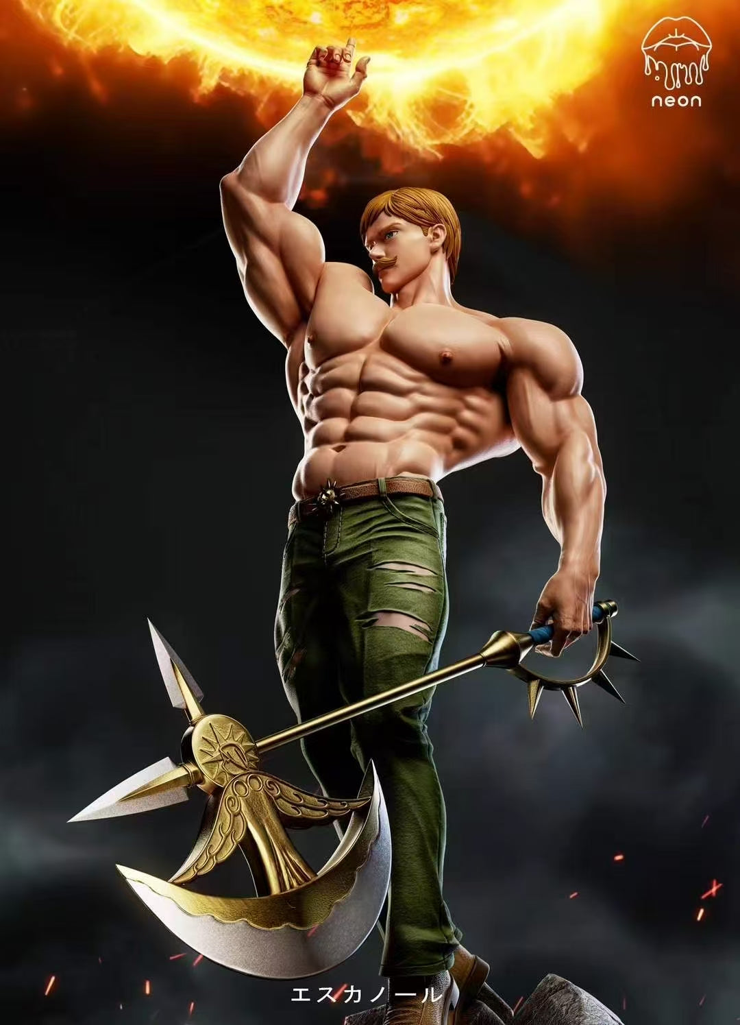 Seven Deadly Sins NEON Studio Lion Sin of Pride Escanor Resin Statue