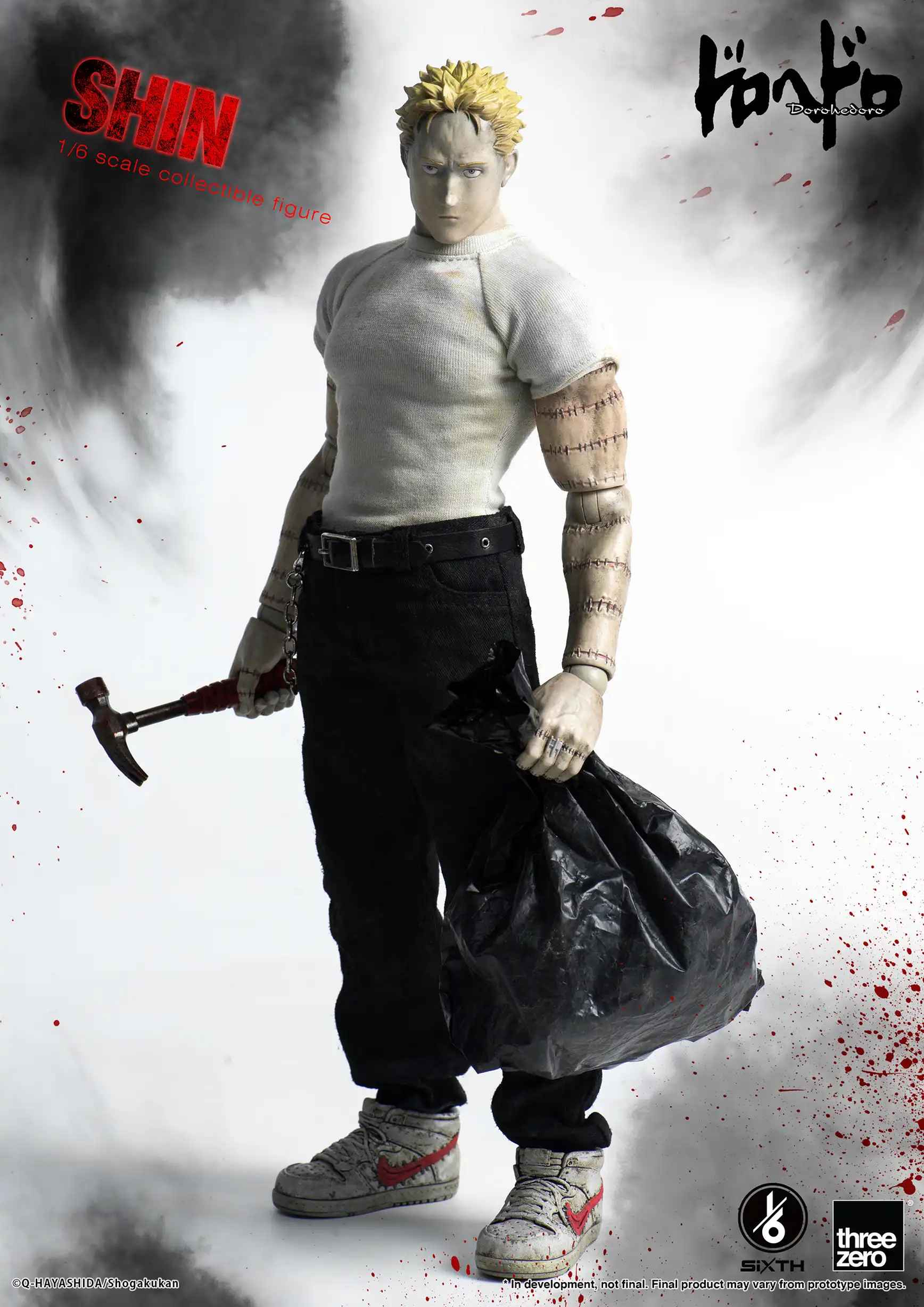 Dorohedoro ~ Threezero ~ Shin 3Z05610W0 ~ Licensed Action Figure - Santoryu Resins Collectors