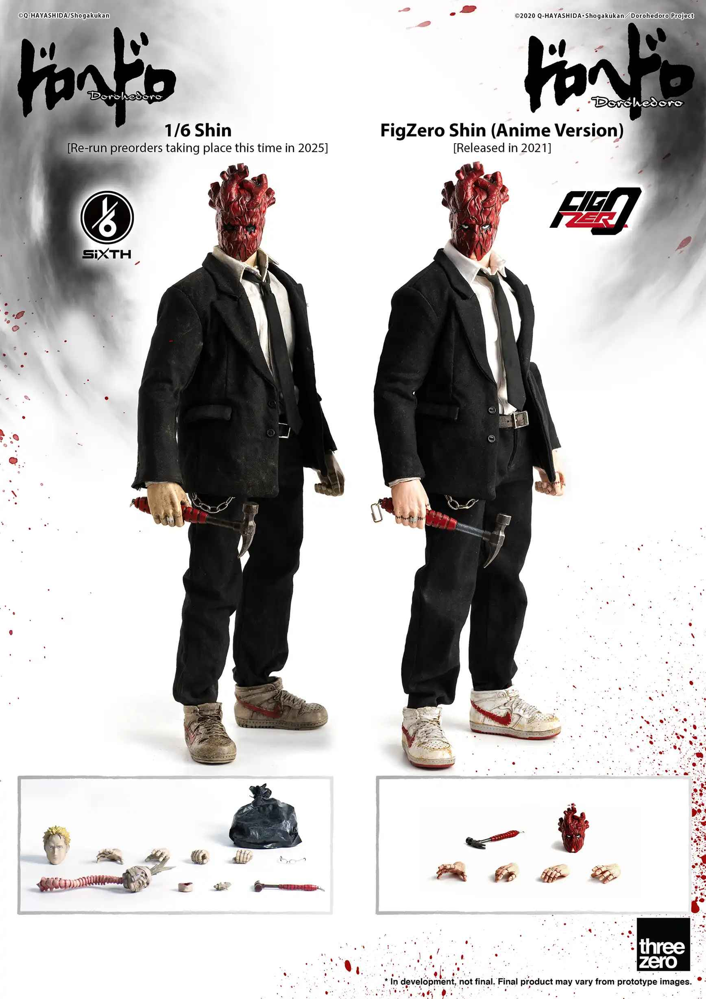 Dorohedoro ~ Threezero ~ Shin 3Z05610W0 ~ Licensed Action Figure - Santoryu Resins Collectors
