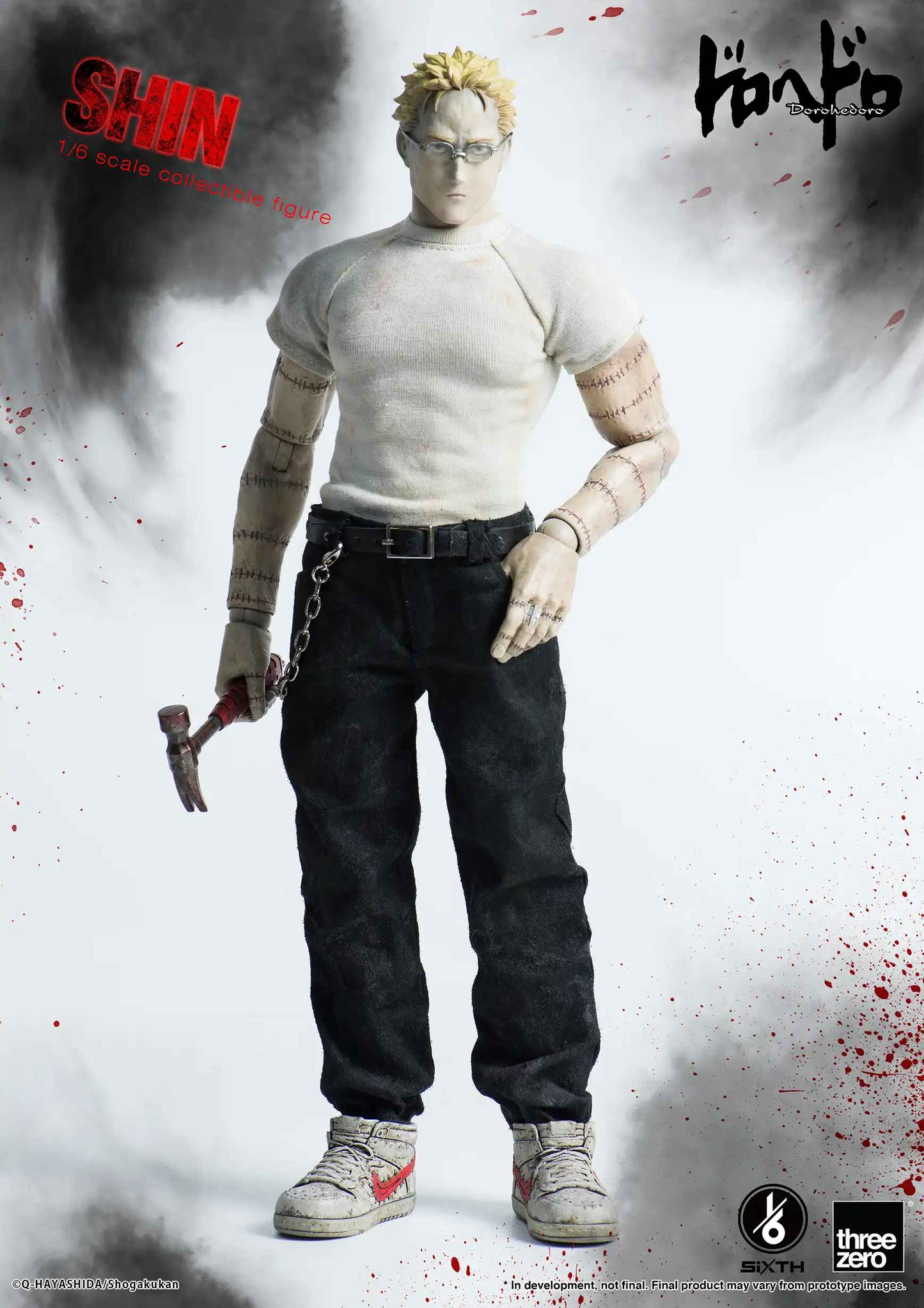 Dorohedoro ~ Threezero ~ Shin 3Z05610W0 ~ Licensed Action Figure - Santoryu Resins Collectors