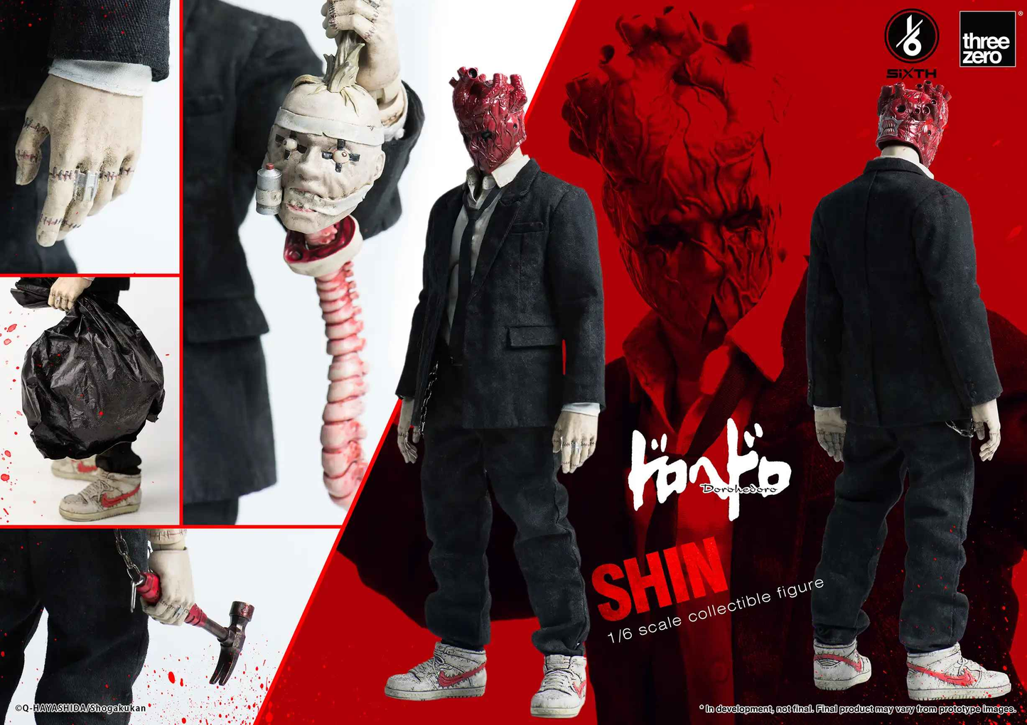 Dorohedoro ~ Threezero ~ Shin 3Z05610W0 ~ Licensed Action Figure - Santoryu Resins Collectors