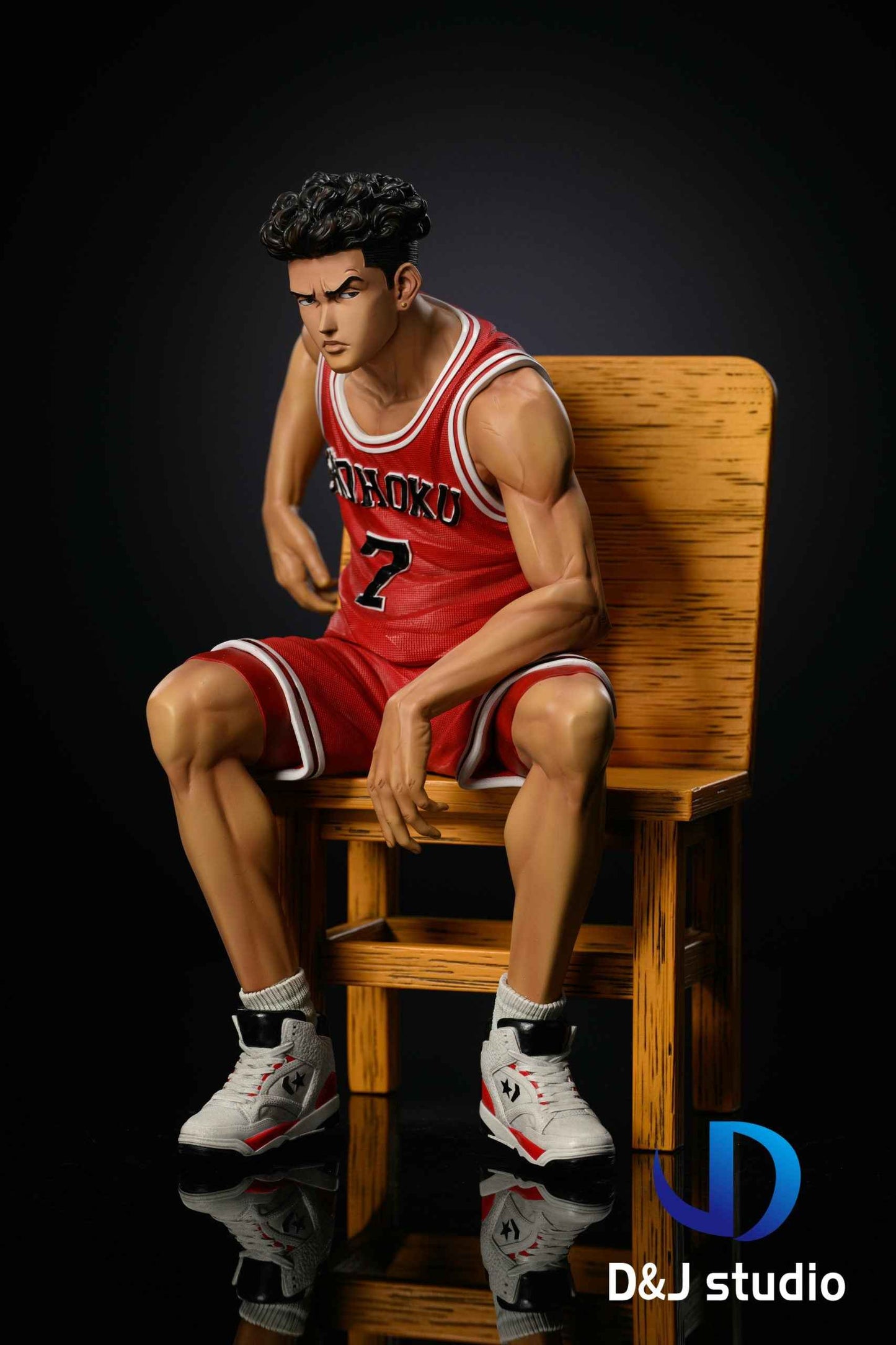 Slam Dunk D&J Studio Shohoku Team Hanamichi Sakuragi & Kaede Rukawa & Ryota Miyagi & Hisashi Mitsui & Akagi Takenori Resin Statue