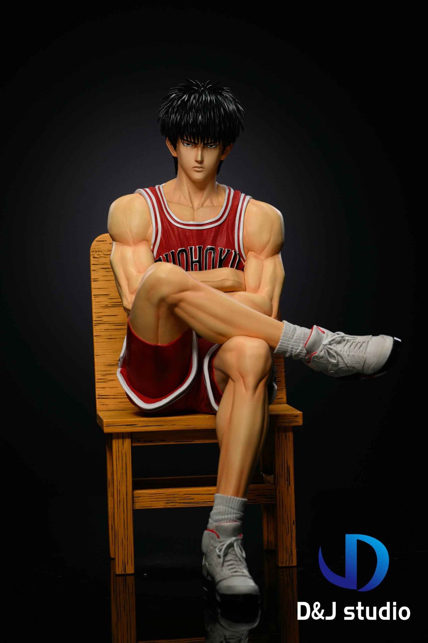 Slam Dunk D&J Studio Shohoku Team Hanamichi Sakuragi & Kaede Rukawa & Ryota Miyagi & Hisashi Mitsui & Akagi Takenori Resin Statue
