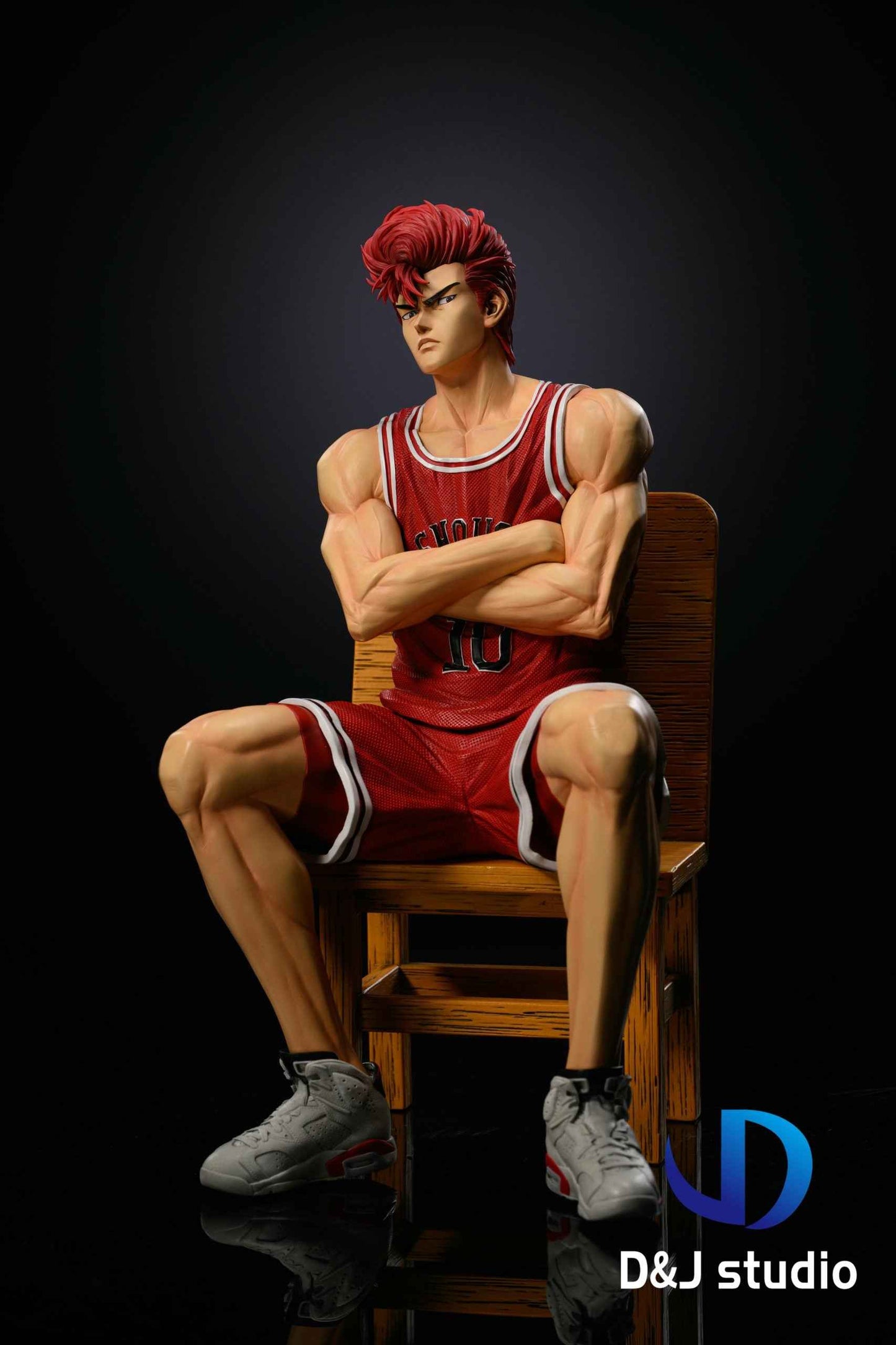 Slam Dunk D&J Studio Shohoku Team Hanamichi Sakuragi & Kaede Rukawa & Ryota Miyagi & Hisashi Mitsui & Akagi Takenori Resin Statue
