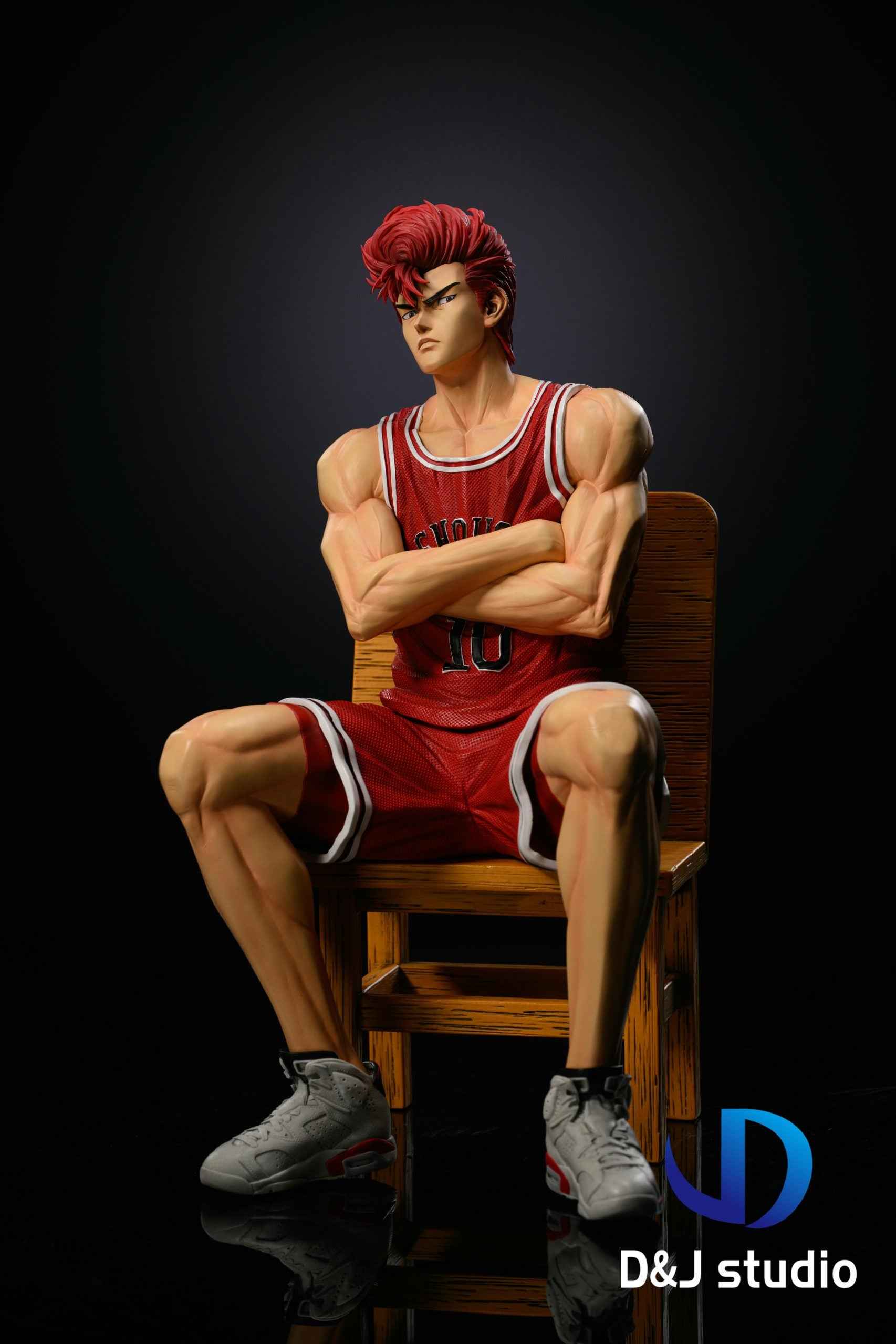Slam Dunk D&J Studio Shohoku Team Hanamichi Sakuragi & Kaede Rukawa & Ryota Miyagi & Hisashi Mitsui & Akagi Takenori Resin Statue