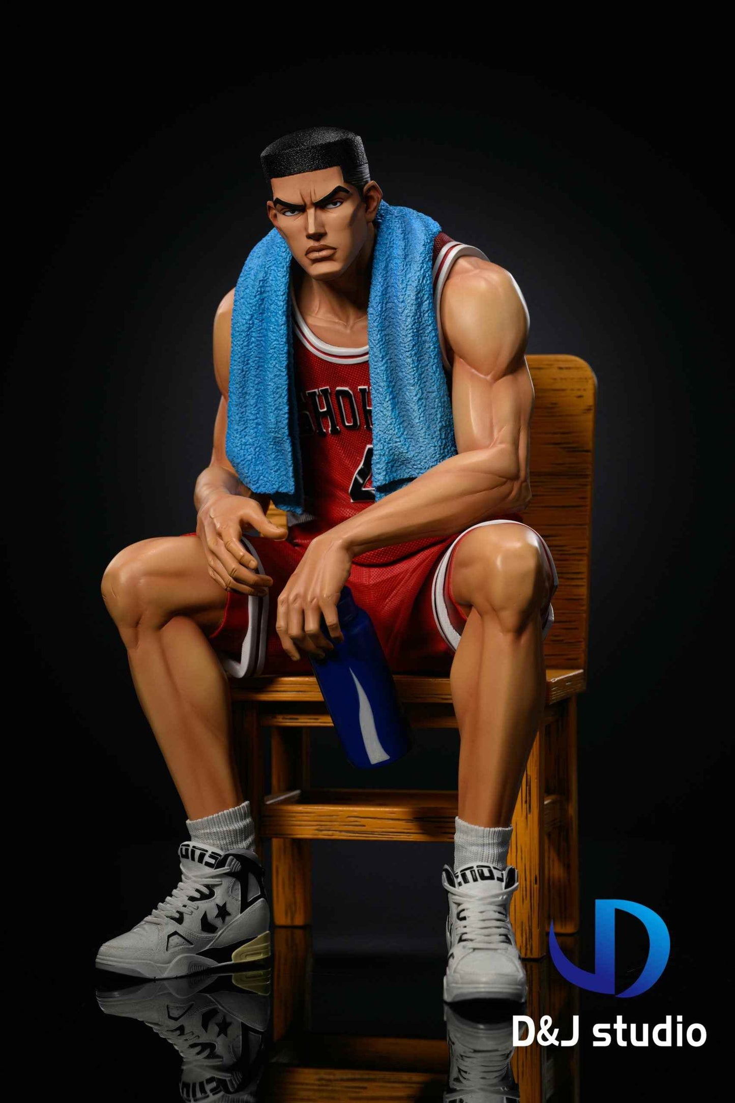 Slam Dunk D&J Studio Shohoku Team Hanamichi Sakuragi & Kaede Rukawa & Ryota Miyagi & Hisashi Mitsui & Akagi Takenori Resin Statue
