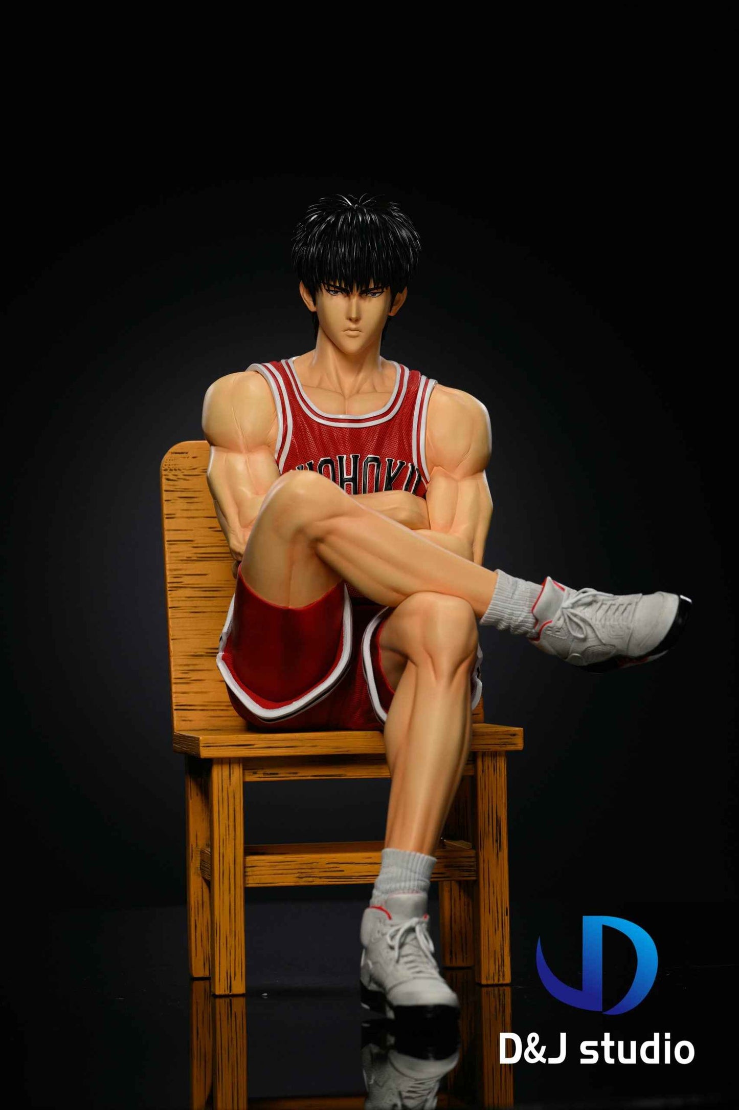 Slam Dunk D&J Studio Shohoku Team Hanamichi Sakuragi & Kaede Rukawa & Ryota Miyagi & Hisashi Mitsui & Akagi Takenori Resin Statue
