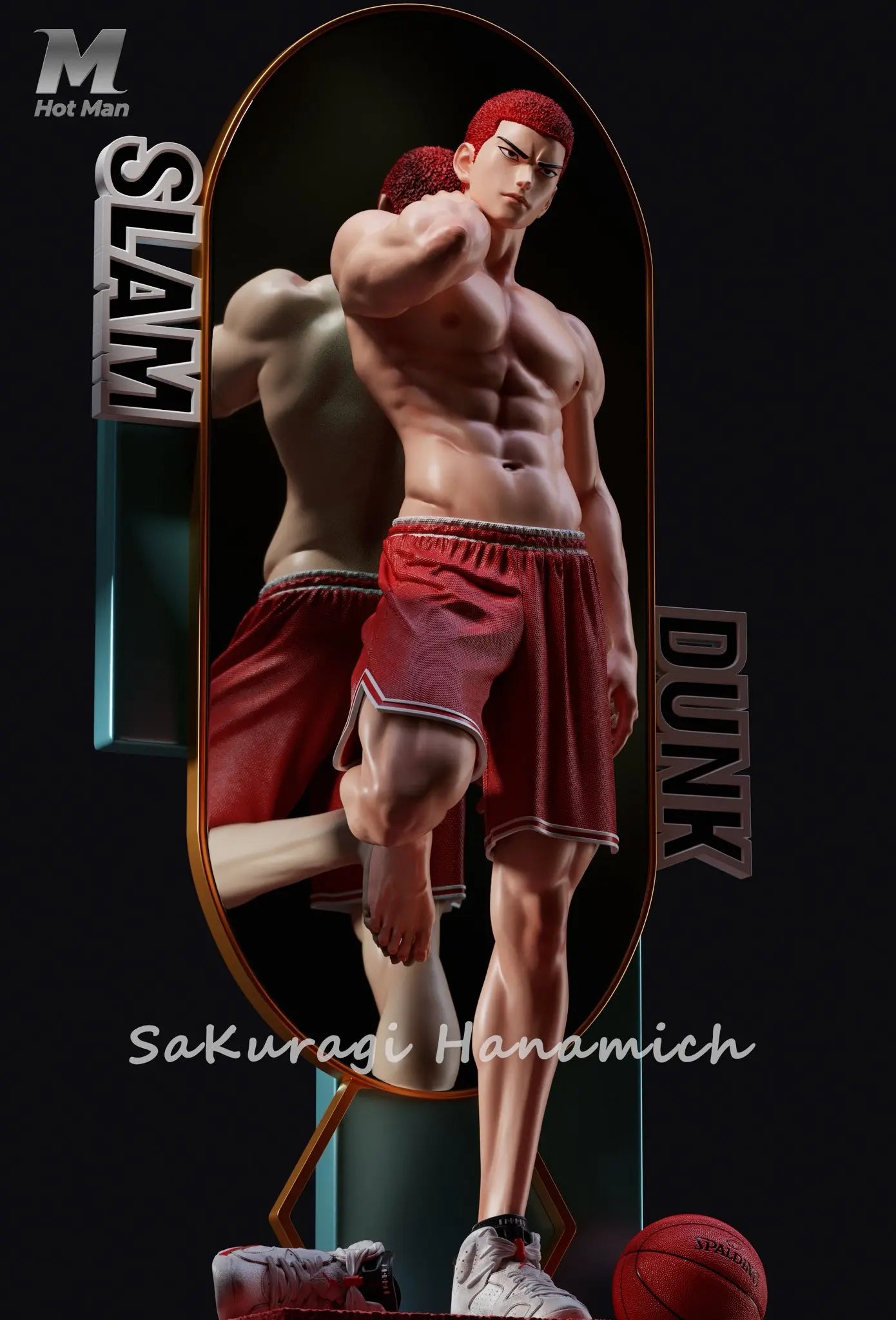 Slam Dunk Hot Man Hanamichi Sakuragi Resin Statue