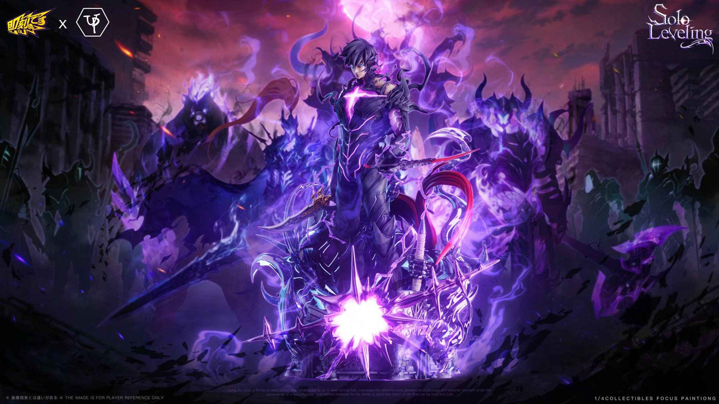 Solo Leveling Ji Ke Studio & UP Studio Shadow King Sung Jin Woo Resin Statue