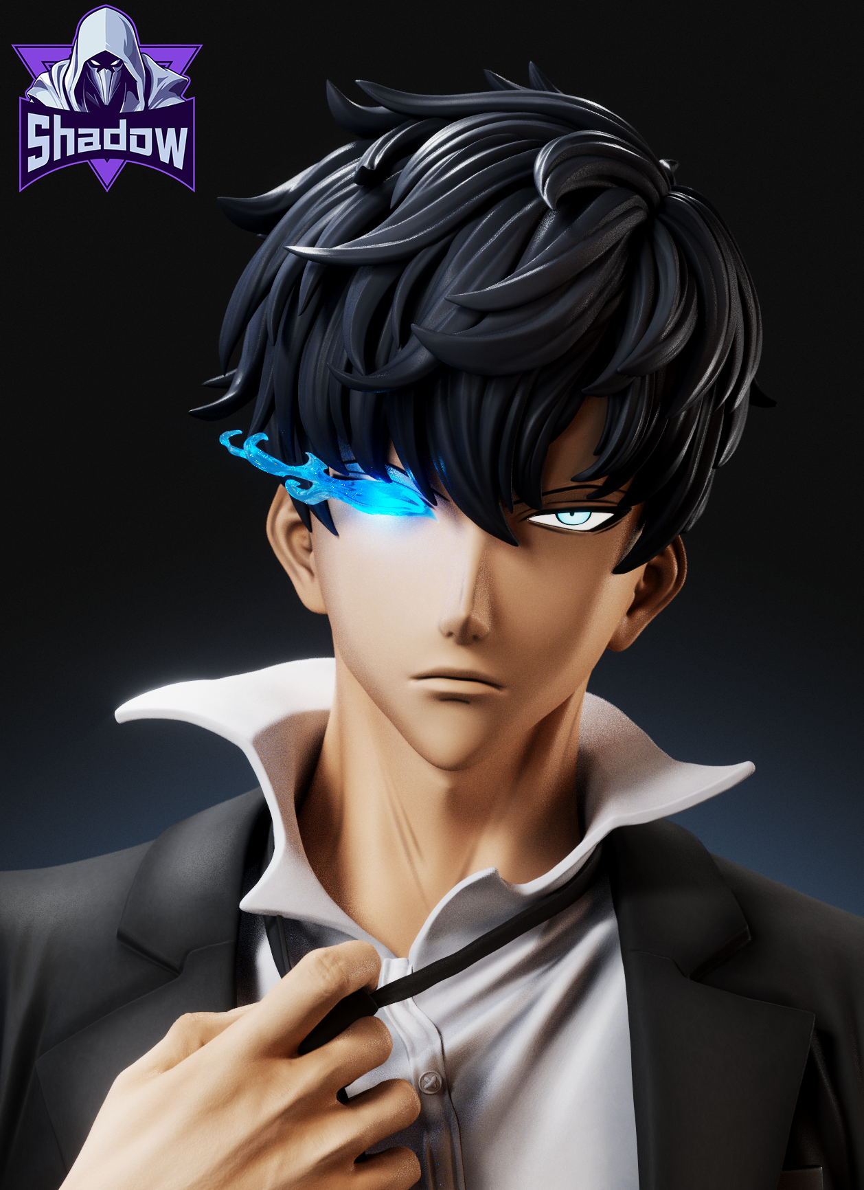 Solo Leveling Shadow Studio Sung Jin Woo Resin Statue