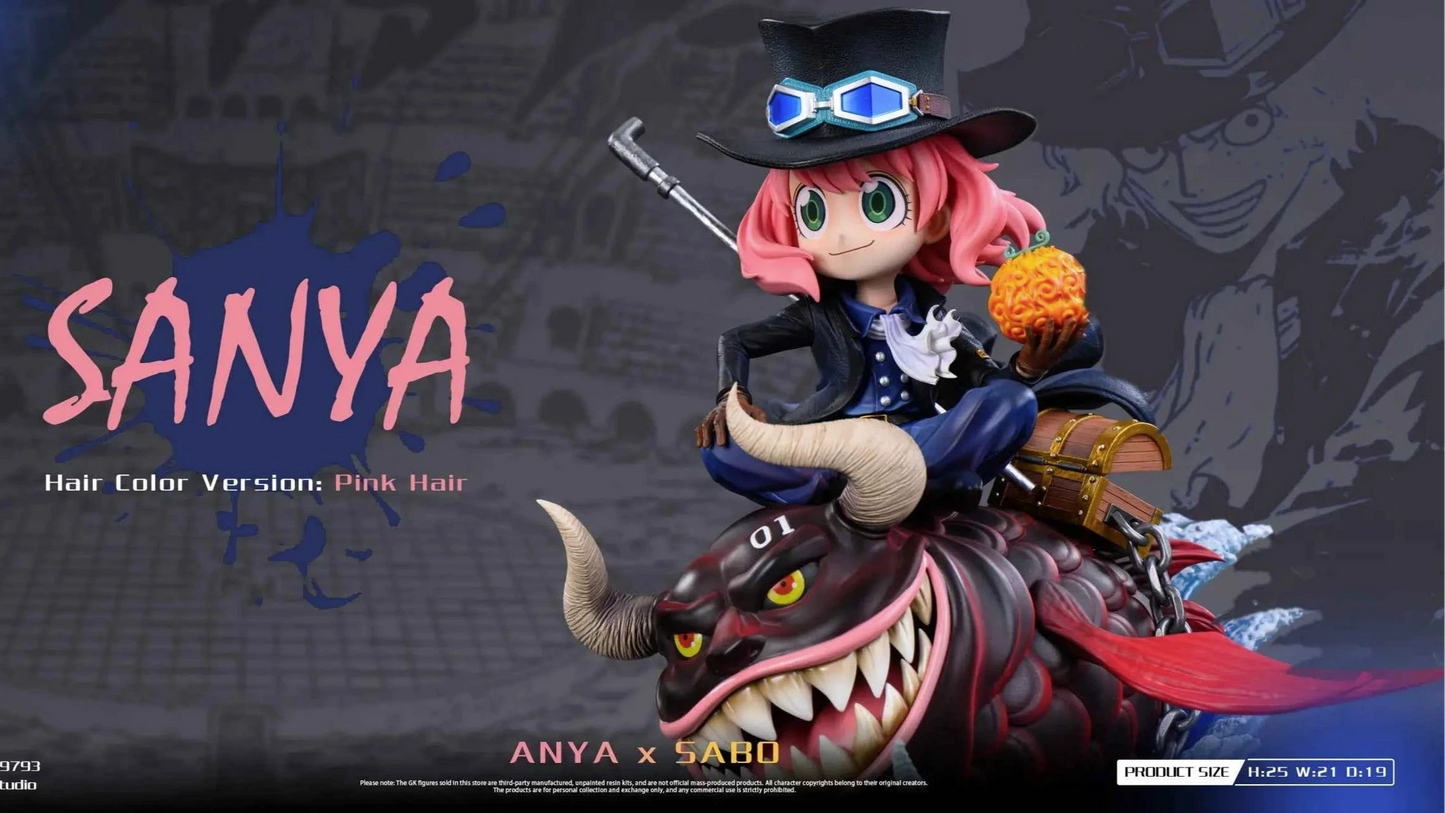 Spy x Family Biubiu Studio Anya Forger Cosplay Sabo Resin Statue