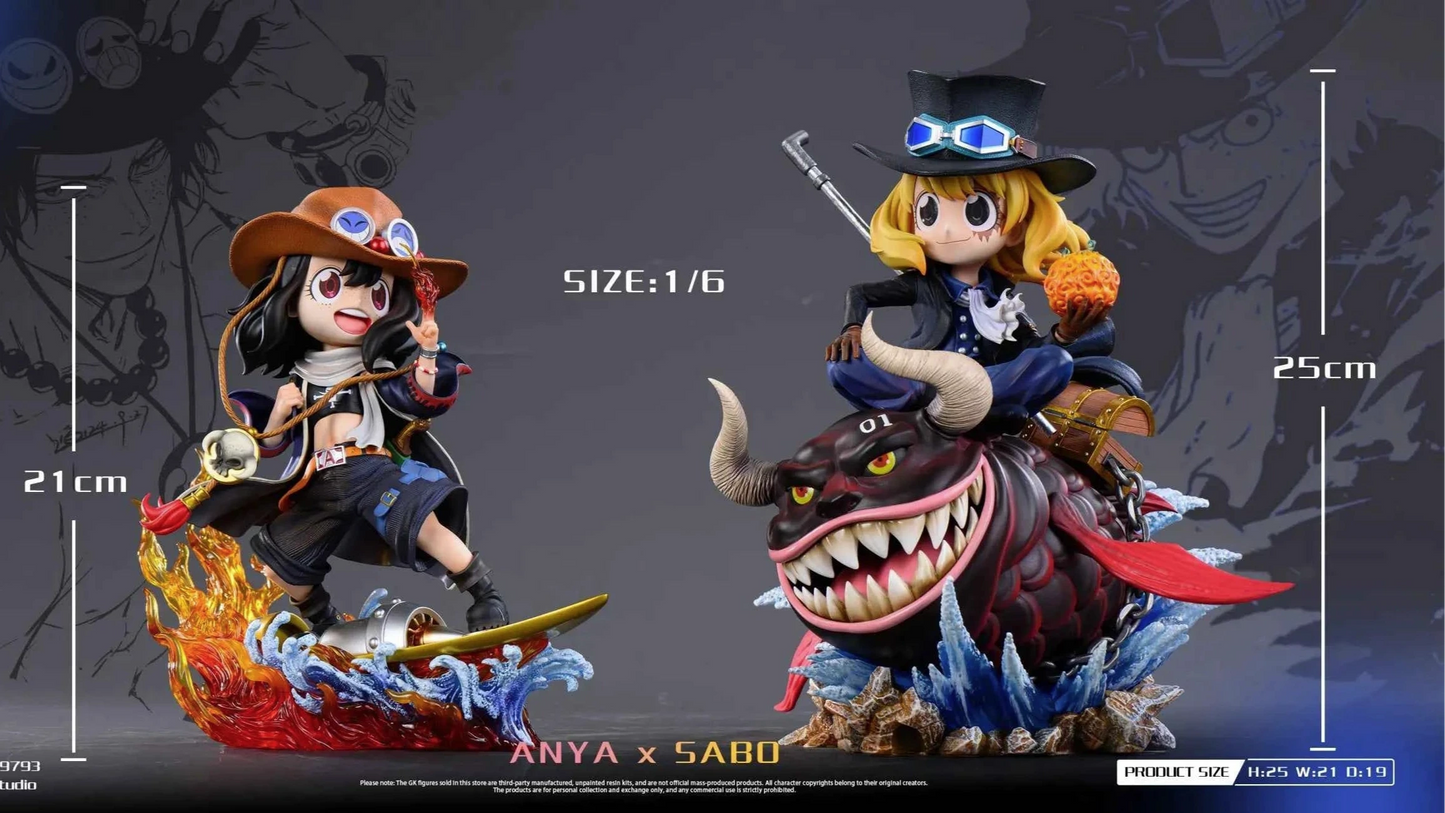 Spy x Family Biubiu Studio Anya Forger Cosplay Sabo Resin Statue