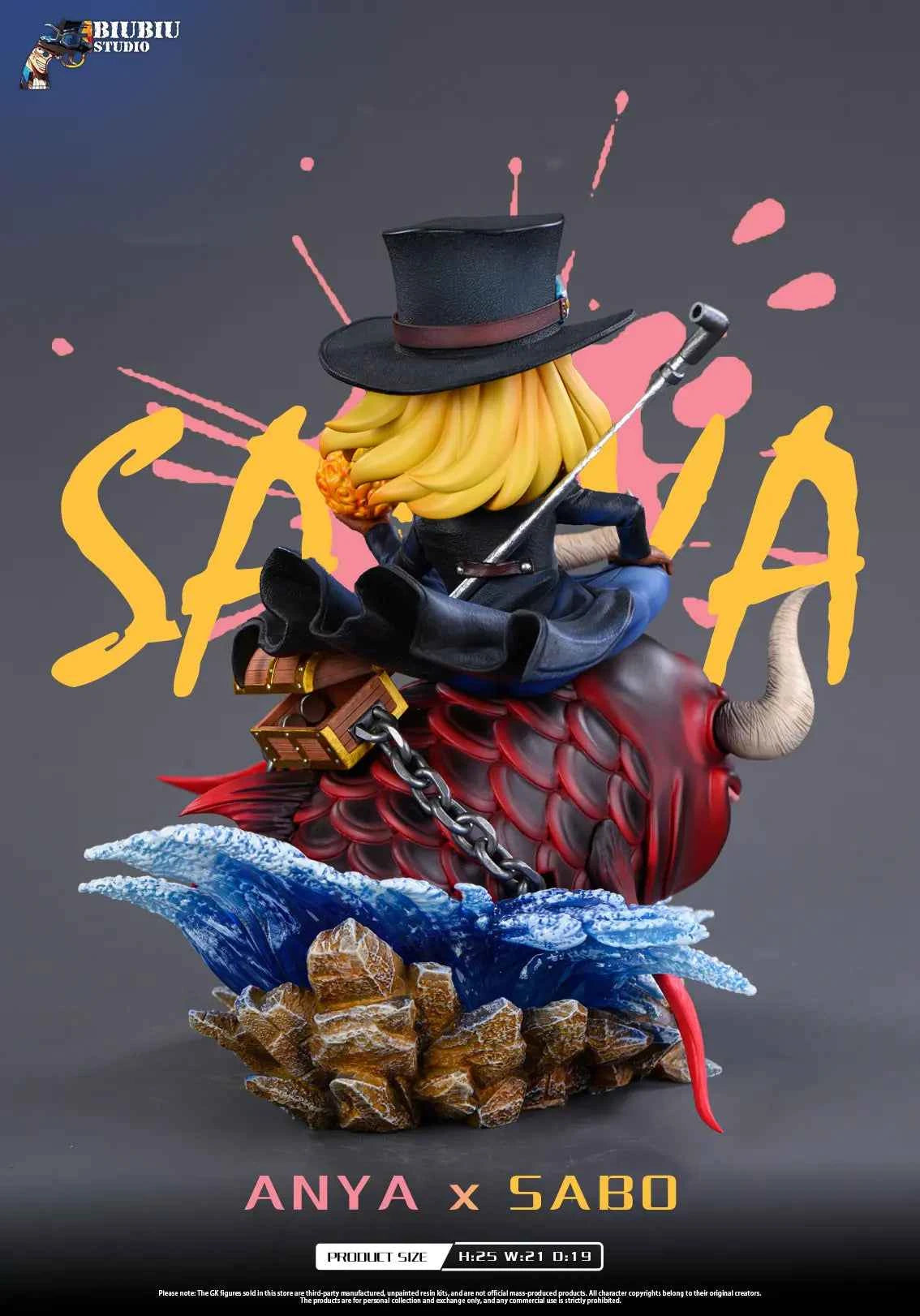 Spy x Family Biubiu Studio Anya Forger Cosplay Sabo Resin Statue