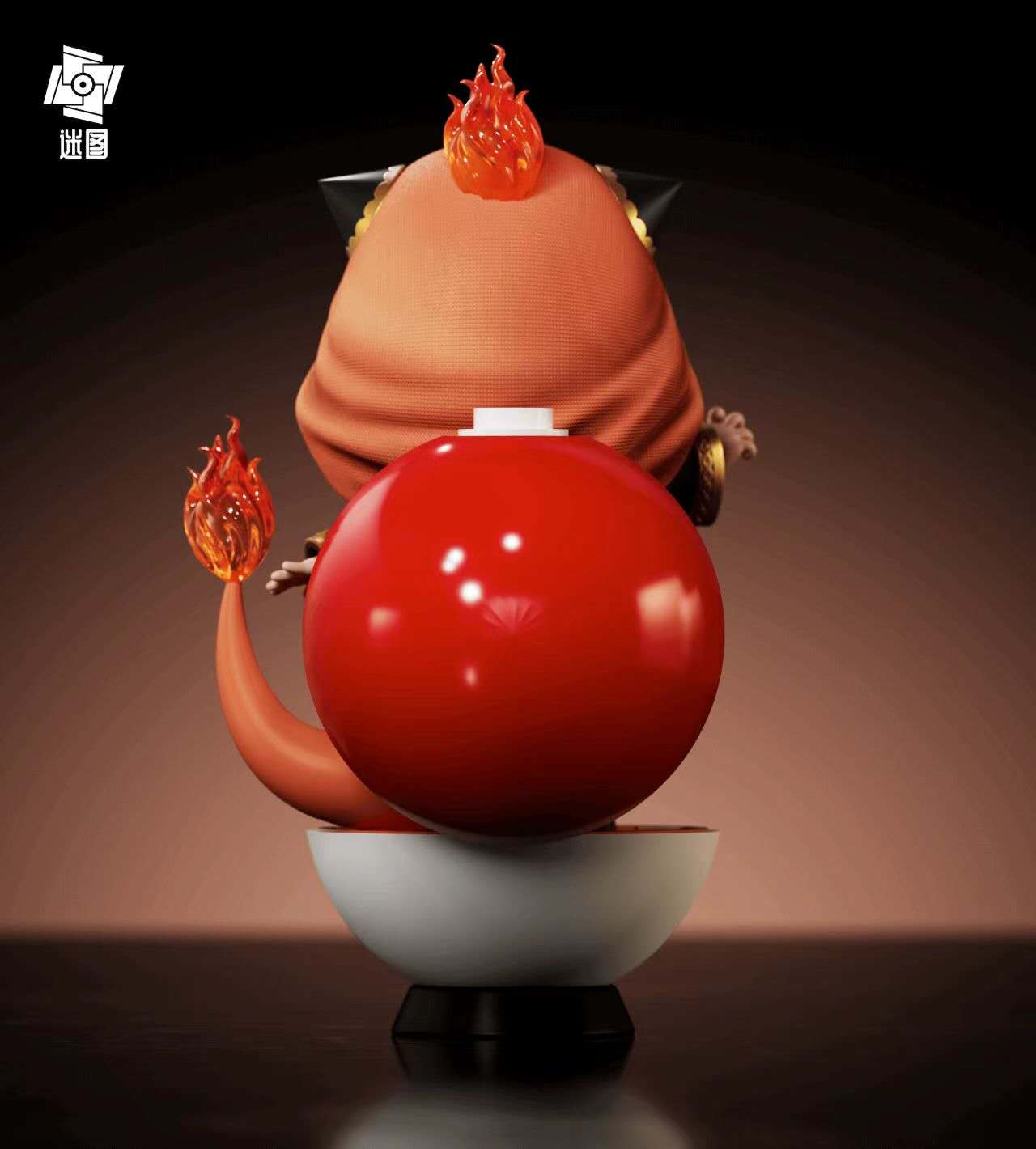 Spy x Family ~ Mi Tu Studio ~ Anya Forger Cosplay Pokémon Charmander ~ Resin Statue