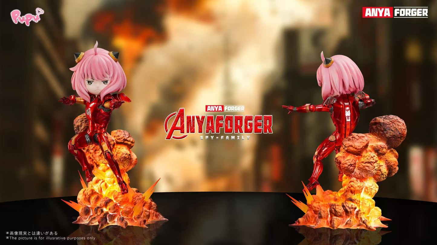 Spy x Family PuPu Studio Anya Forger Iron Man Avengers Cosplay Vol.1 Resin Statue