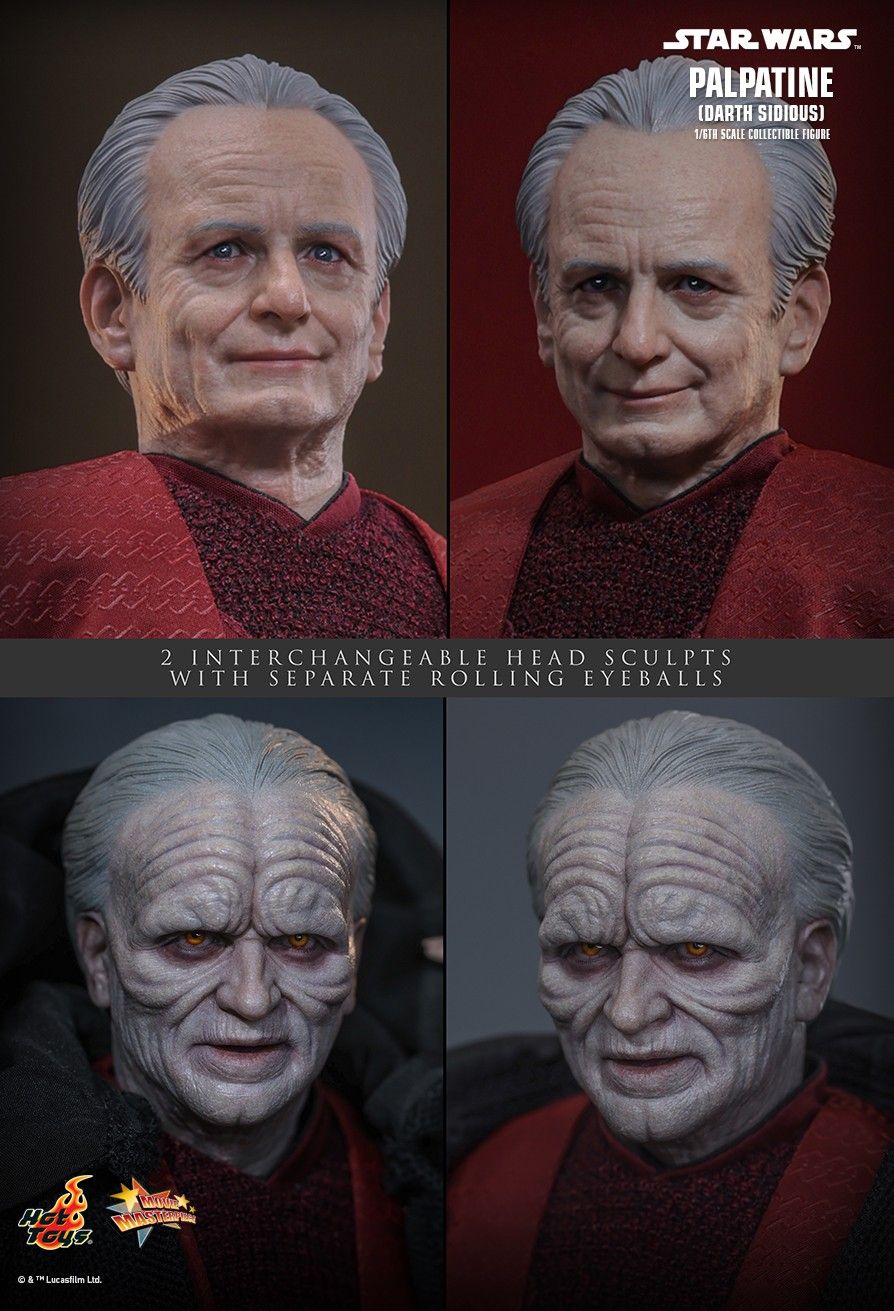 Star Wars Hot Toys Darth Sidious MMS805 Licensed Action Figure - Santoryu Resins Collectors