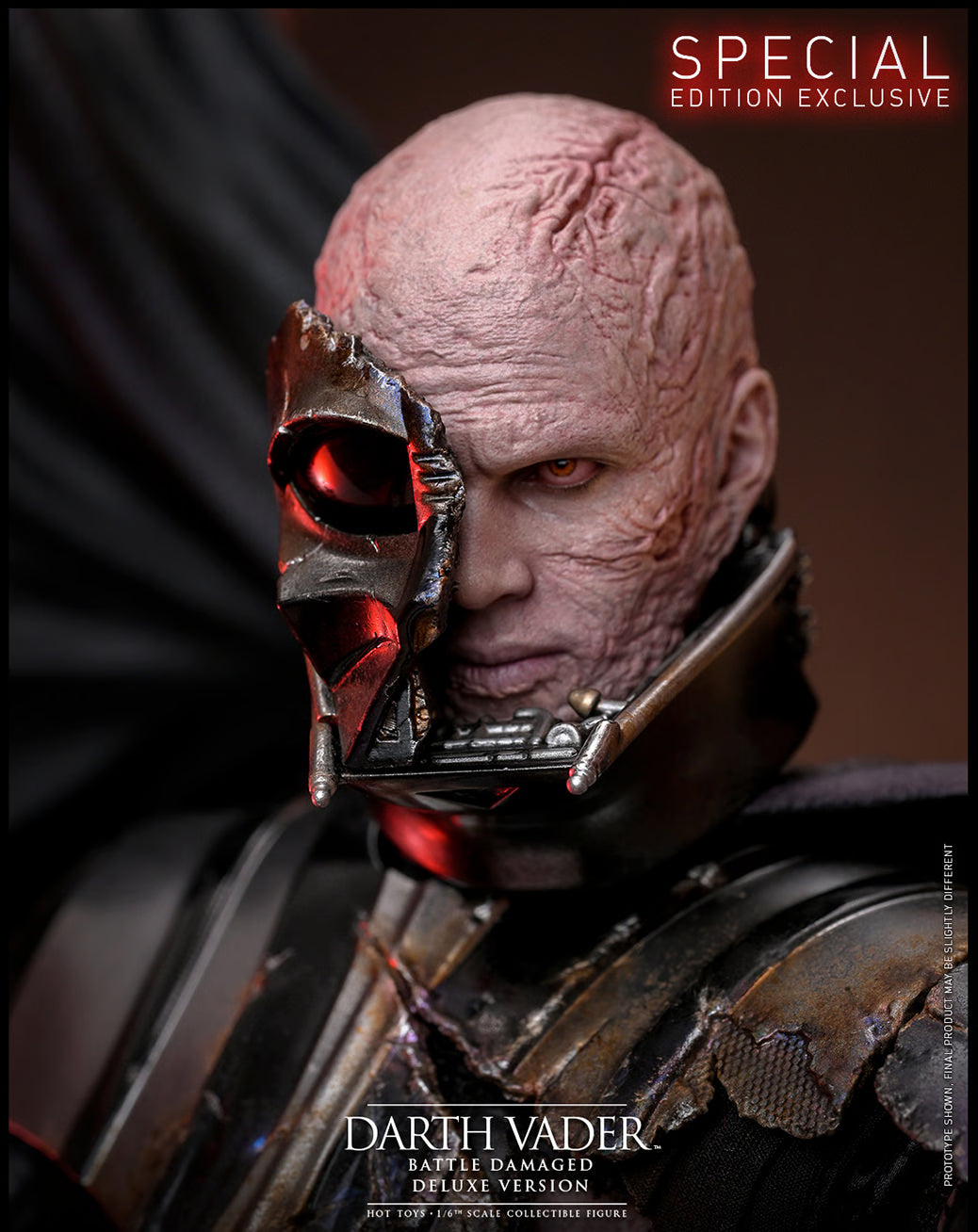 Star Wars Hot Toys Darth Vader Battle Damaged Deluxe Version DX45B 1/6 Licensed Action Figure