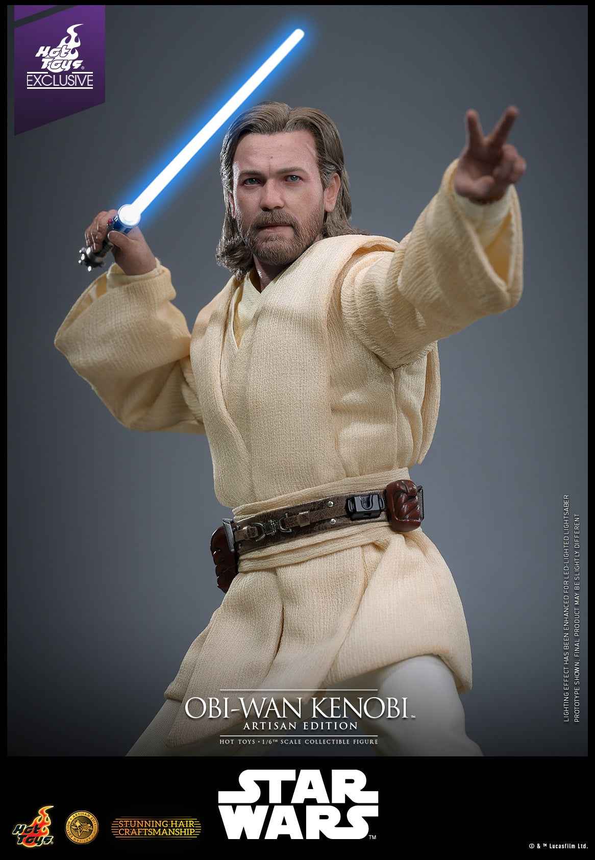 Star Wars Hot Toys Obi-Wan Kenobi MMS808 Licensed Action Figure