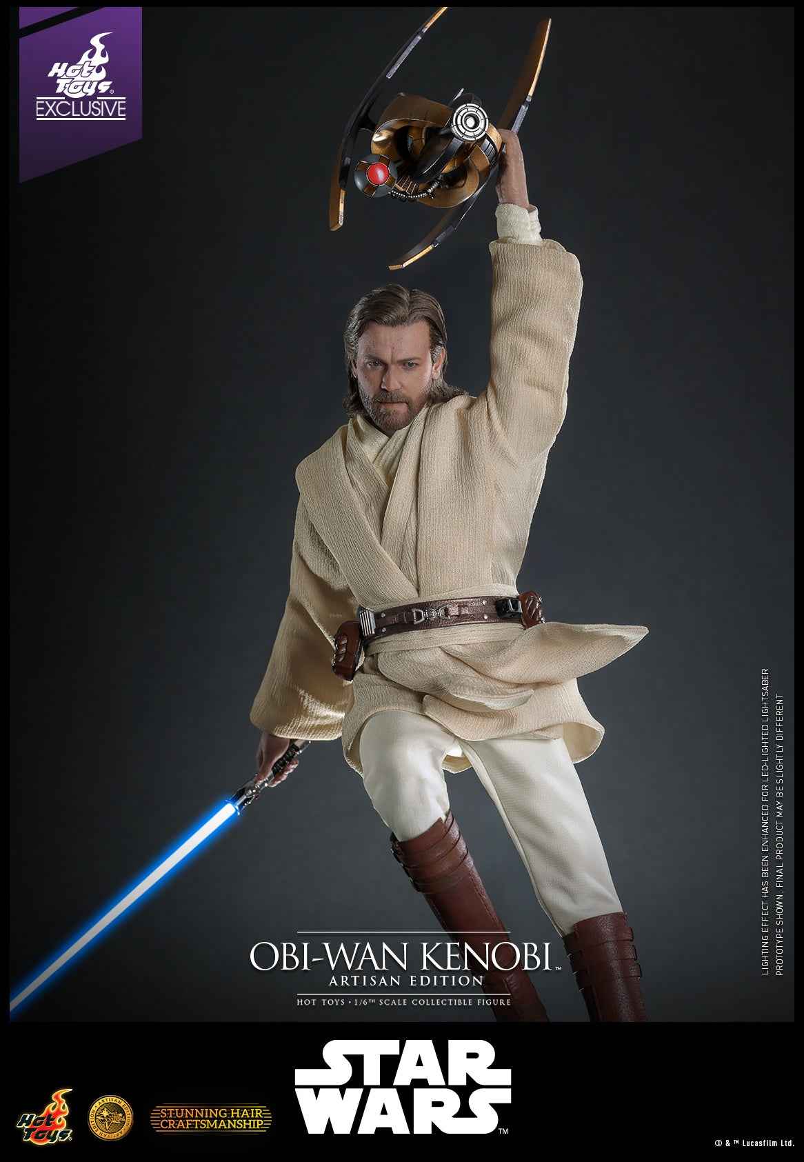 Star Wars Hot Toys Obi-Wan Kenobi MMS808 Licensed Action Figure