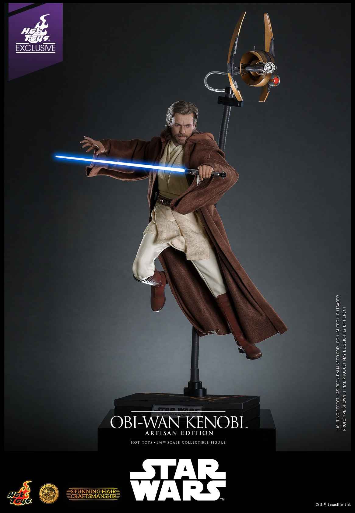 Star Wars Hot Toys Obi-Wan Kenobi MMS808 Licensed Action Figure