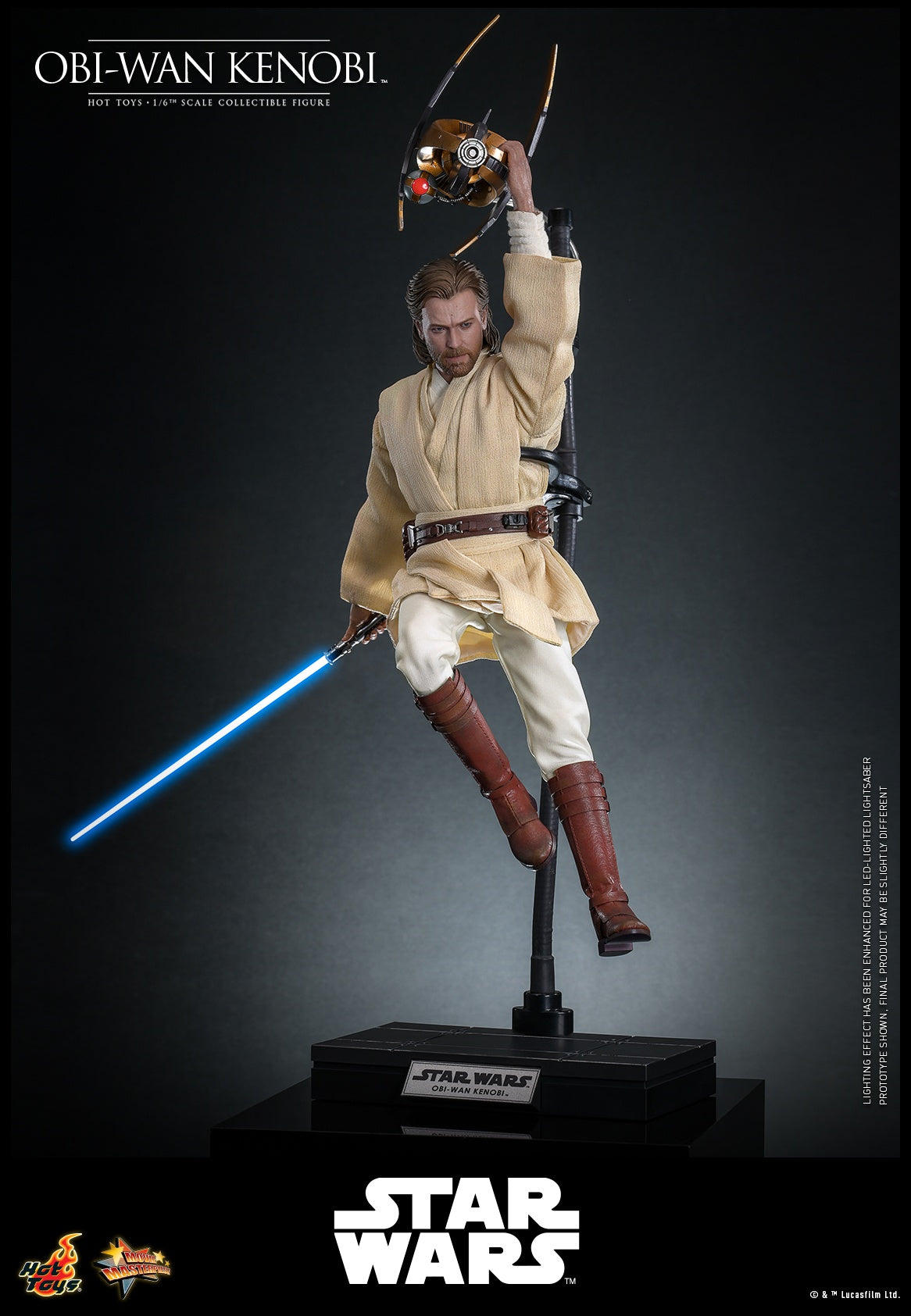 Star Wars Hot Toys Obi-Wan Kenobi MMS808 Licensed Action Figure