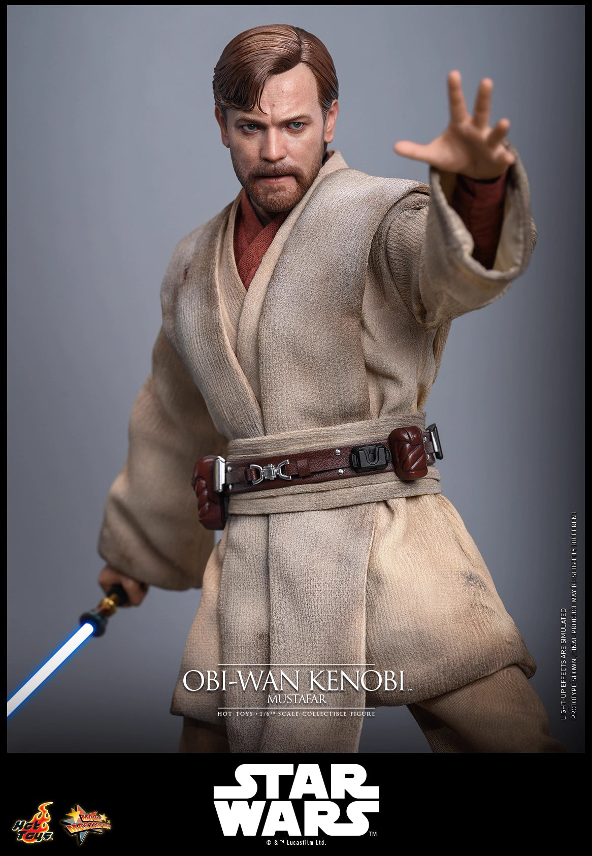 Star Wars Hot Toys Star Wars: Episode III Revenge of the Sith Obi-Wan Kenobi (Mustafar) MMS843 1/6 Licensed Action Figure