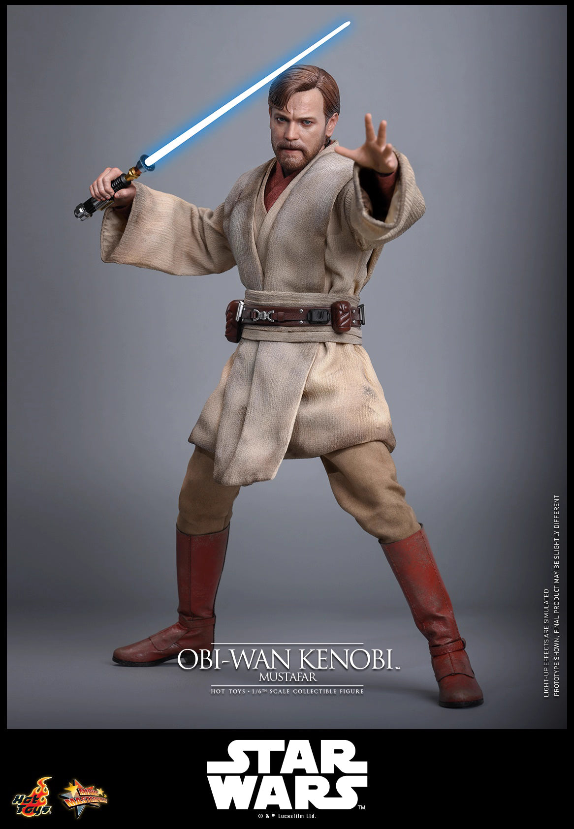 Star Wars Hot Toys Star Wars: Episode III Revenge of the Sith Obi-Wan Kenobi (Mustafar) MMS843 1/6 Licensed Action Figure