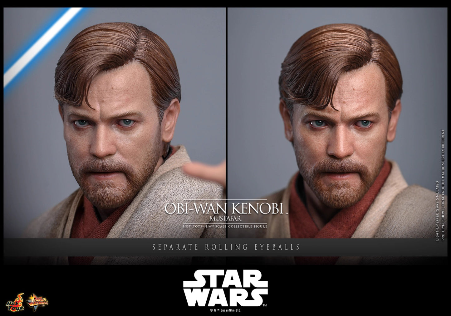 Star Wars Hot Toys Star Wars: Episode III Revenge of the Sith Obi-Wan Kenobi (Mustafar) MMS843 1/6 Licensed Action Figure