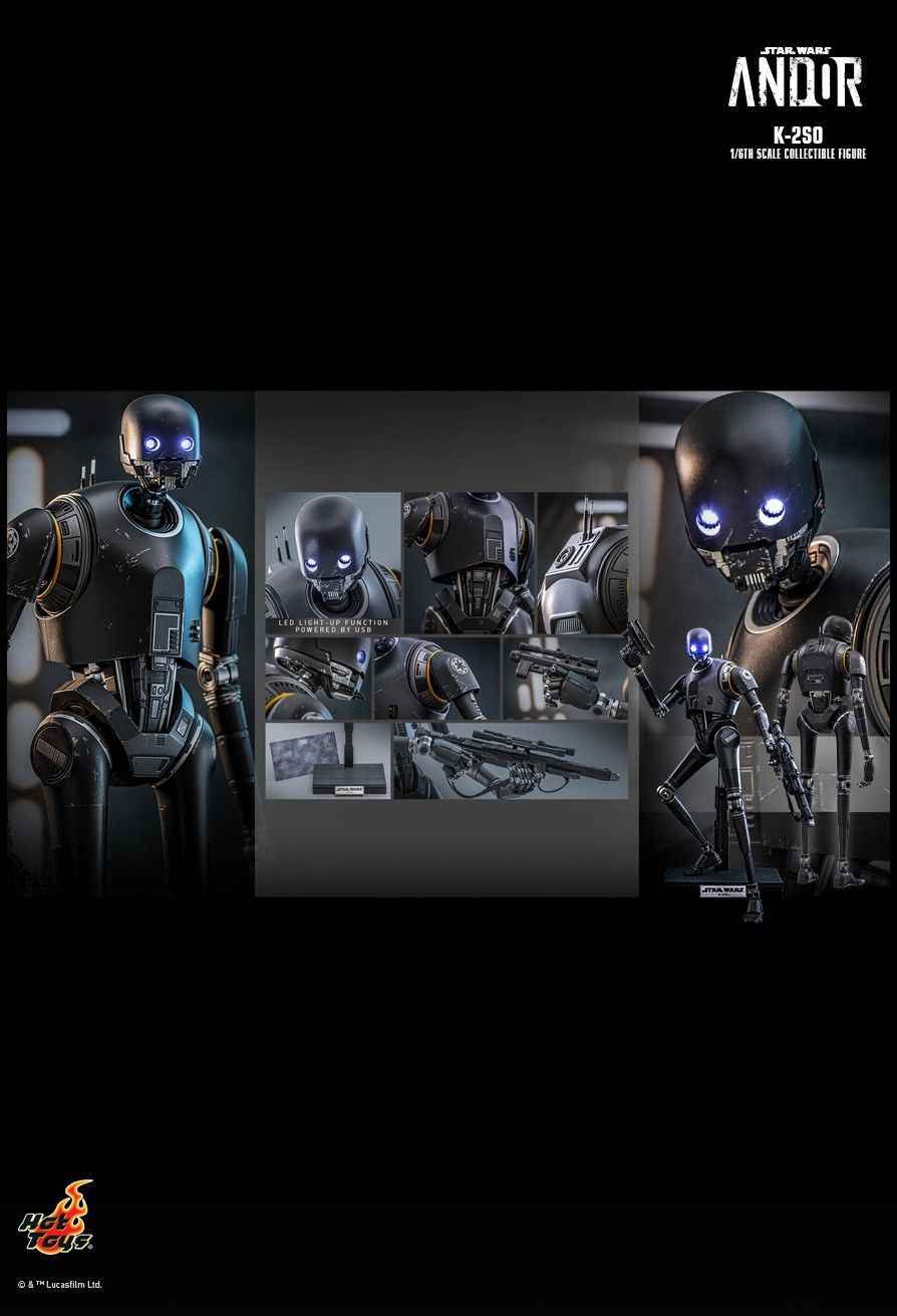 Star Wars ~ Hot Toys ~ Andor K-2SO TMS156 ~ Licensed Action Figure - Santoryu Resins Collectors