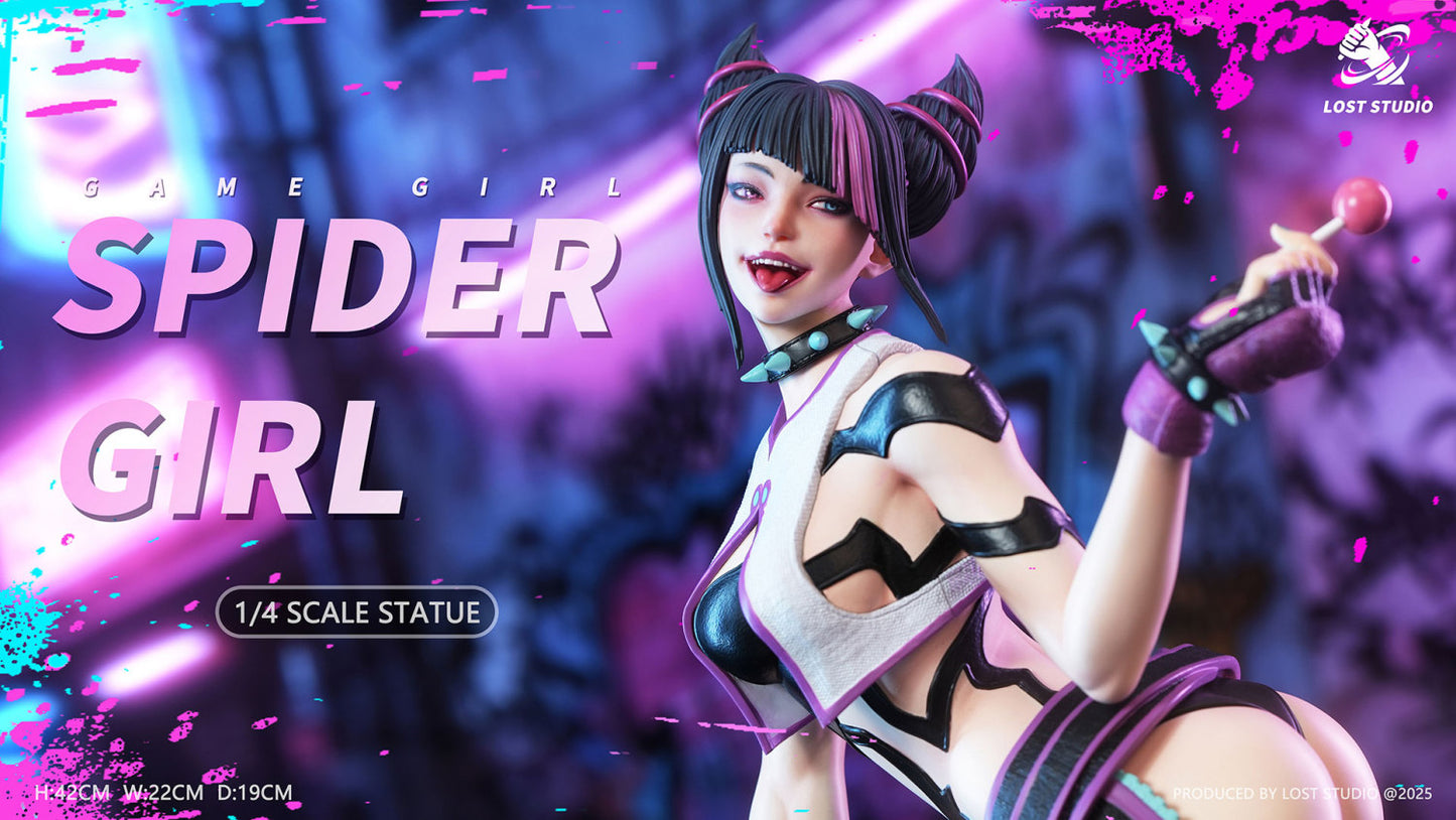 Street Fighter LOST Studio Spider Girl Han Juri 1/4 Resin Statue