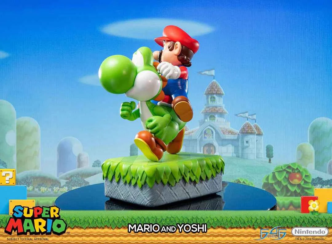 Super Mario First 4 Figures Mario and Yoshi SMMAYST SMMAYEX Licensed Resin Statue